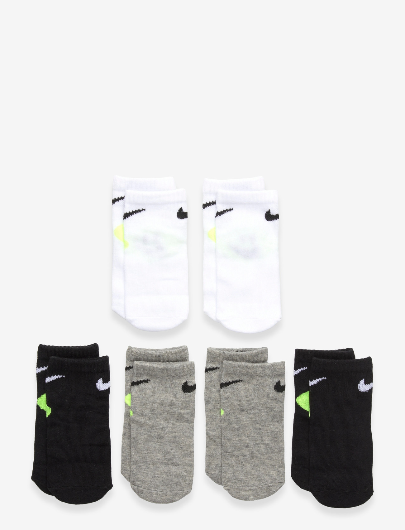 Nike - 6Q-6PK QUARTER SOCK - strømper - white - 0