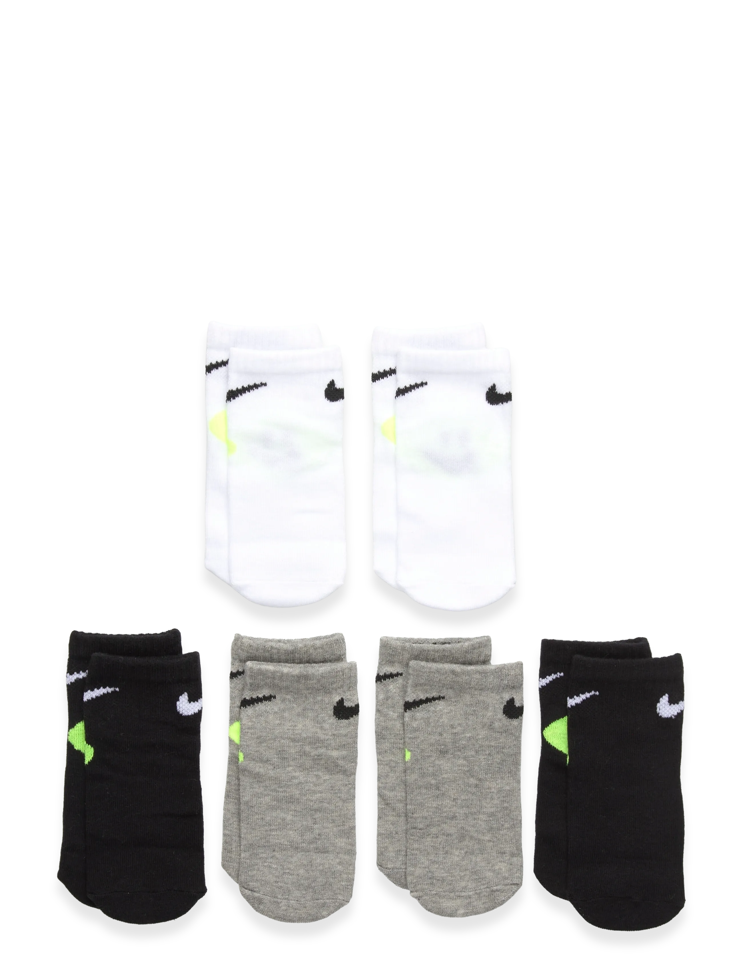 Nike - 6Q-6PK QUARTER SOCK - sokid - white - 0