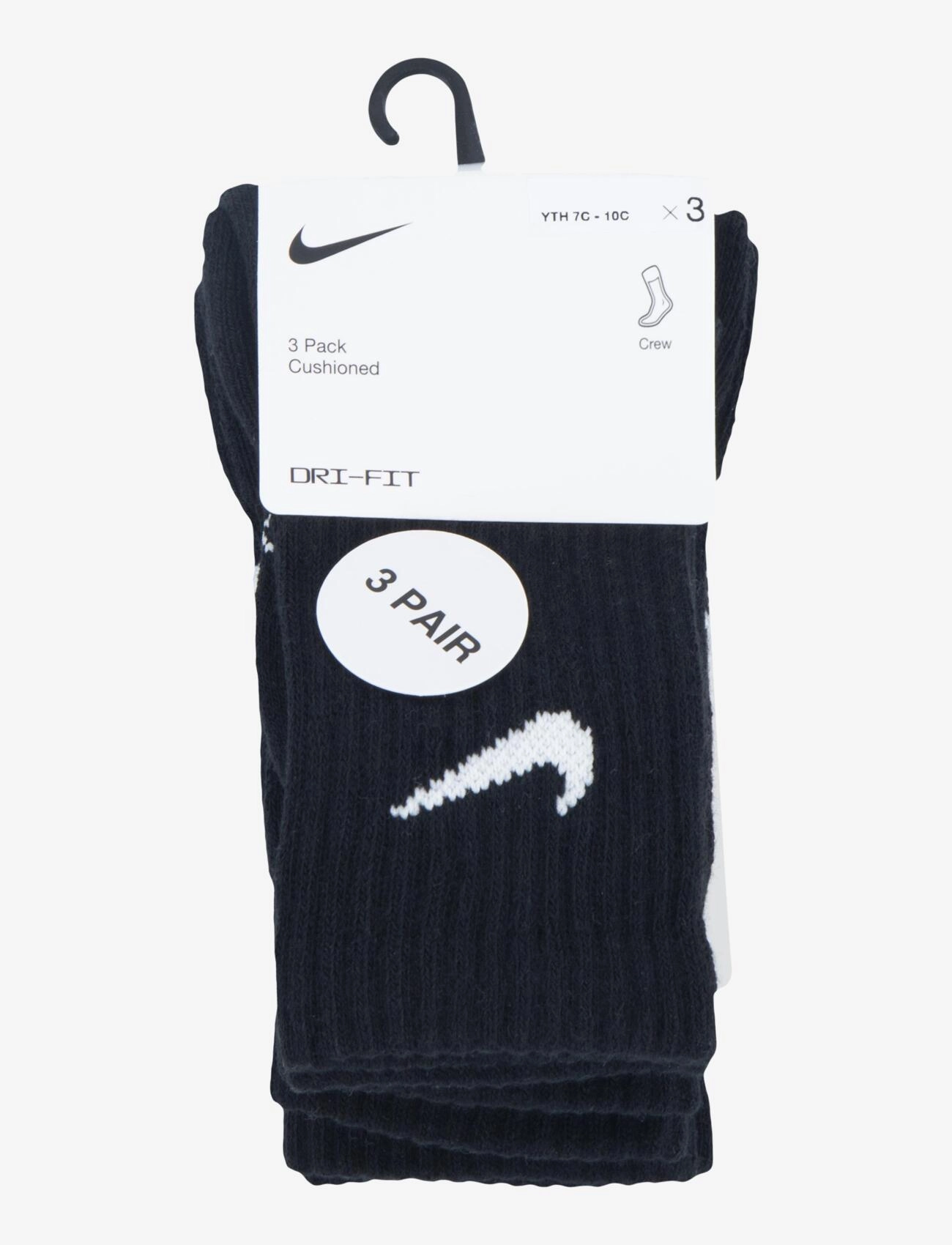 Nike - 3W-3PK CREW SOCK - zemākās cenas - black - 2