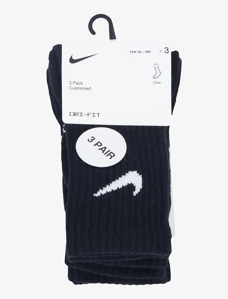 Nike - 3W-3PK CREW SOCK - sokken - black - 2