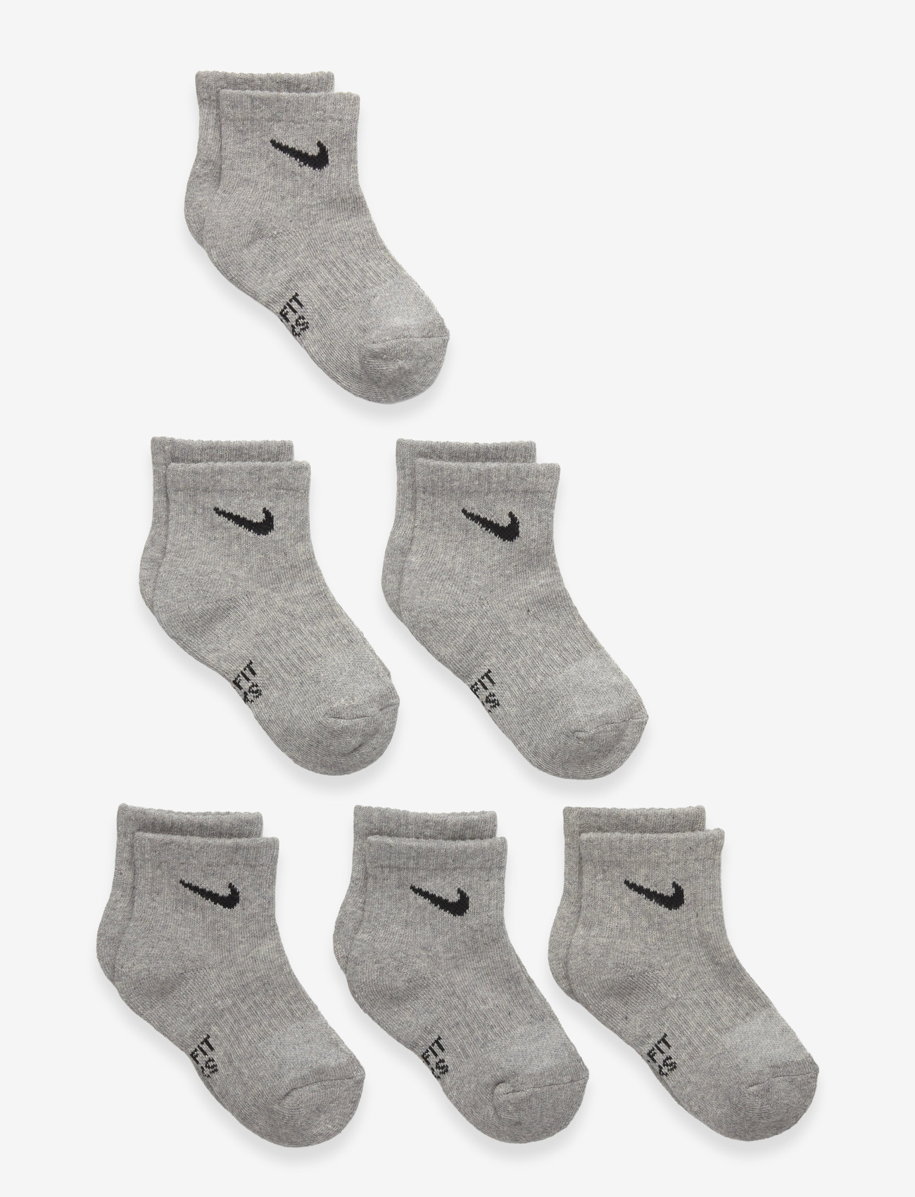 Nike - NHB DF PERF BASIC QUARTER - strømper - dk grey heather - 0