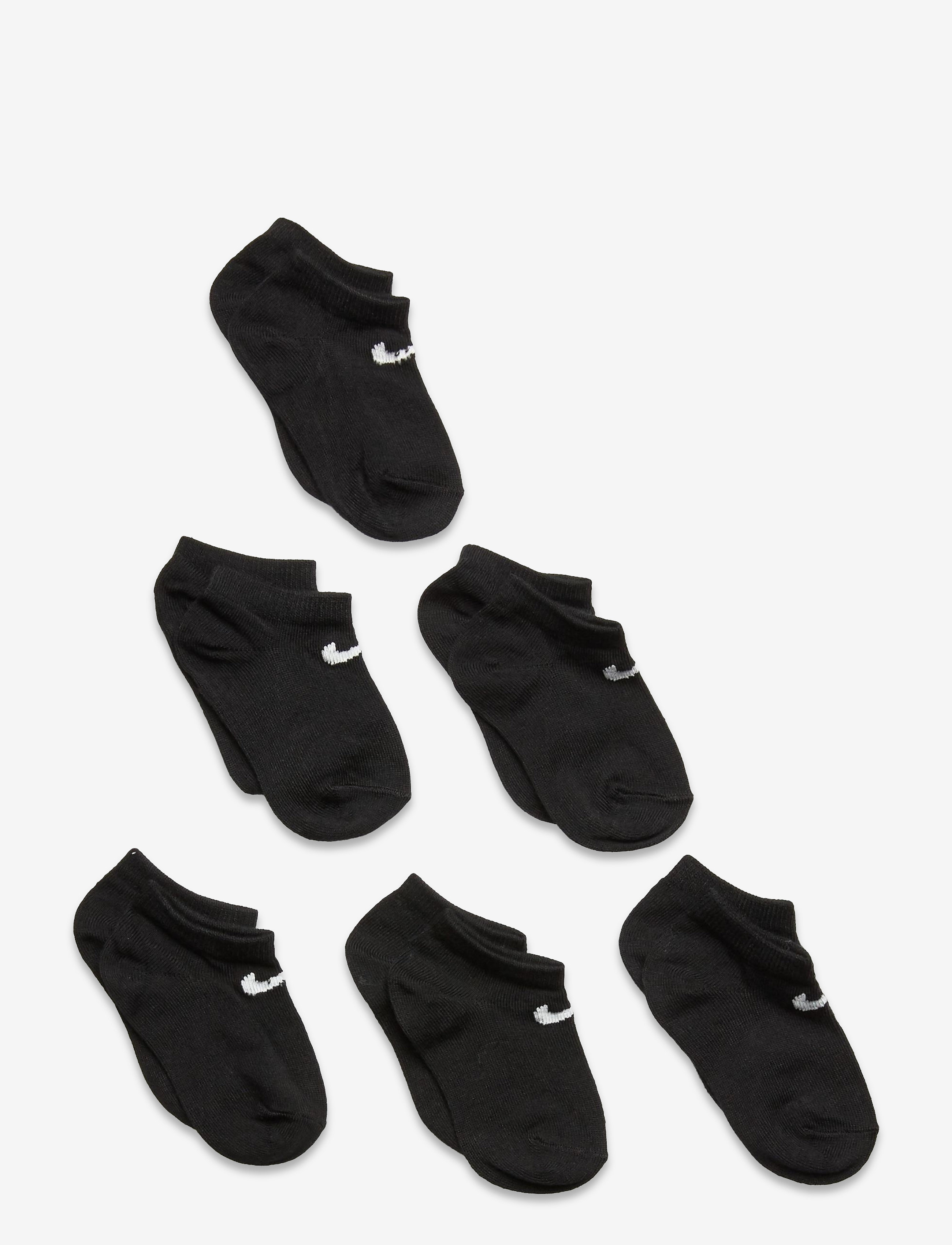 6N-6PK NO SHOW SOCK - BLACK