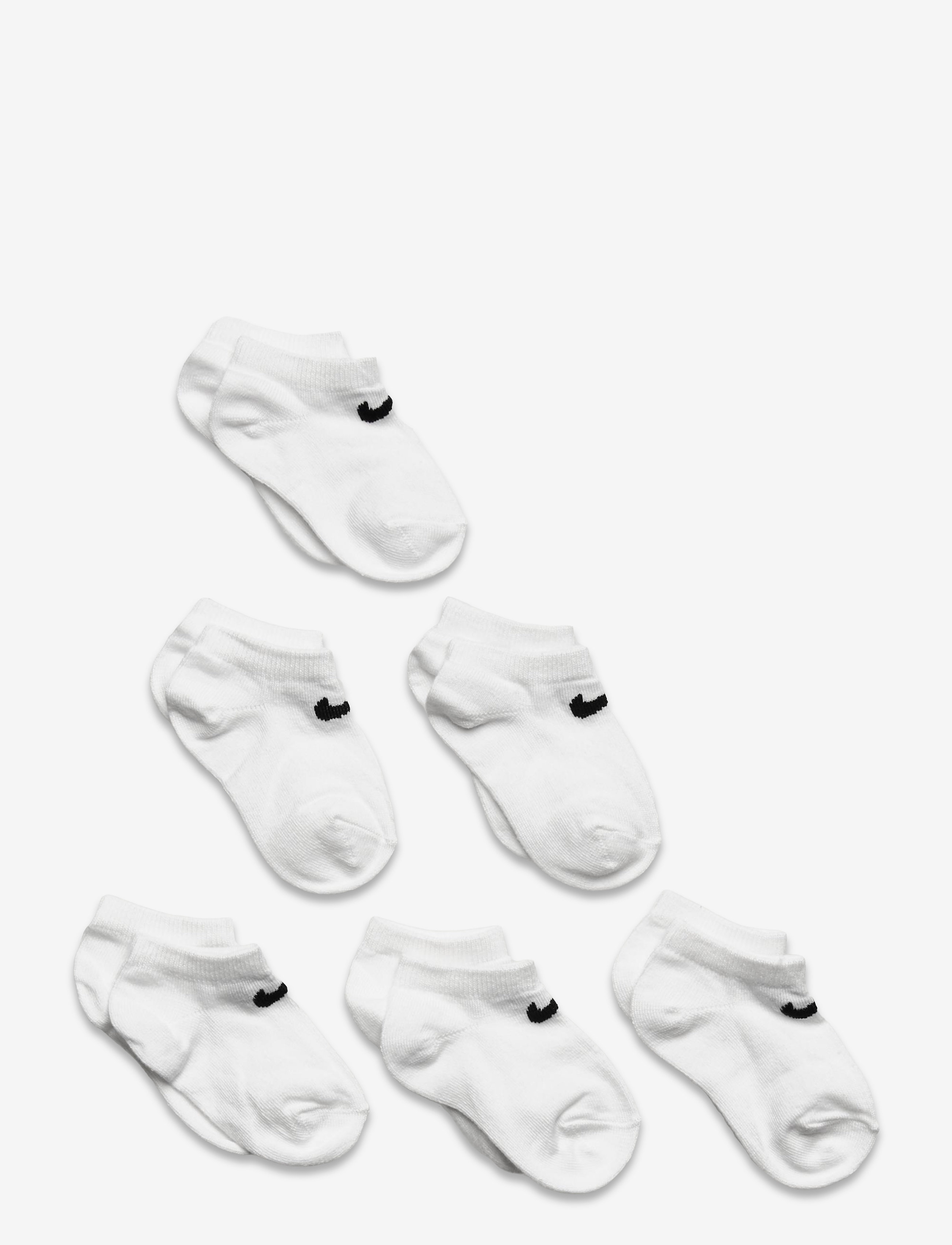 Nike Nike 6 Pack No Show, 23.5-27, White, Sokker & Strømpebukser > Sokker, Børn