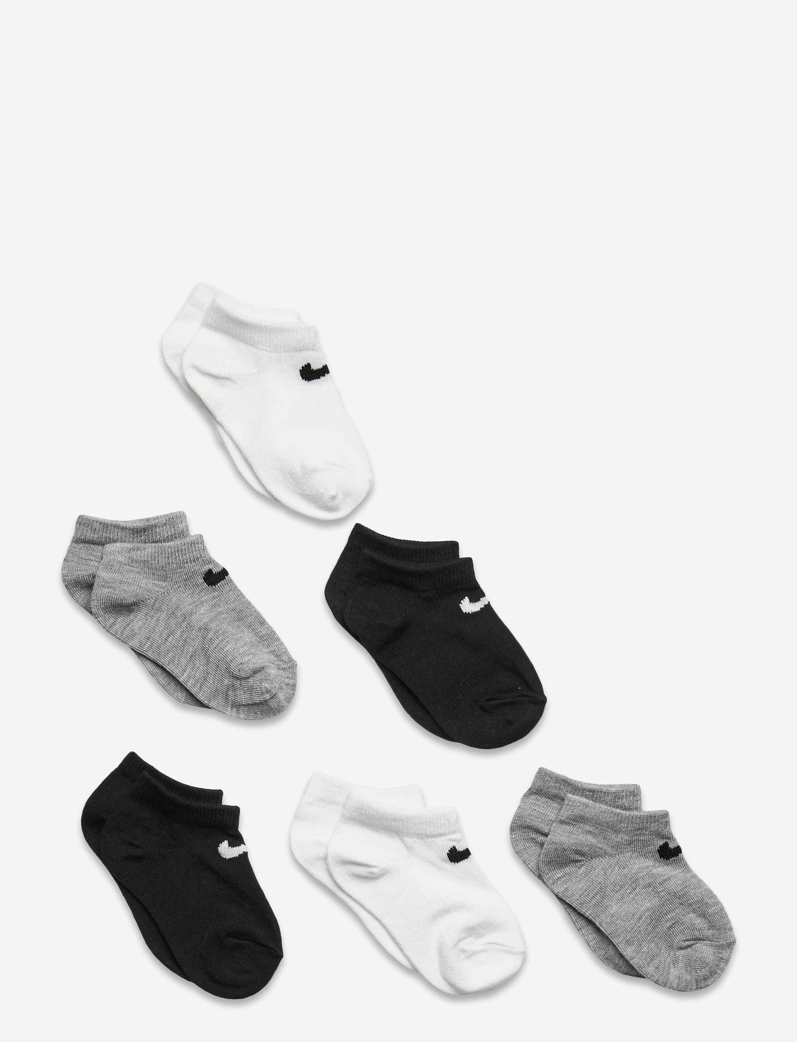 Nike Nike 6 Pack No Show, 23.5-27, White, Sokker & Strømpebukser > Sokker, Børn