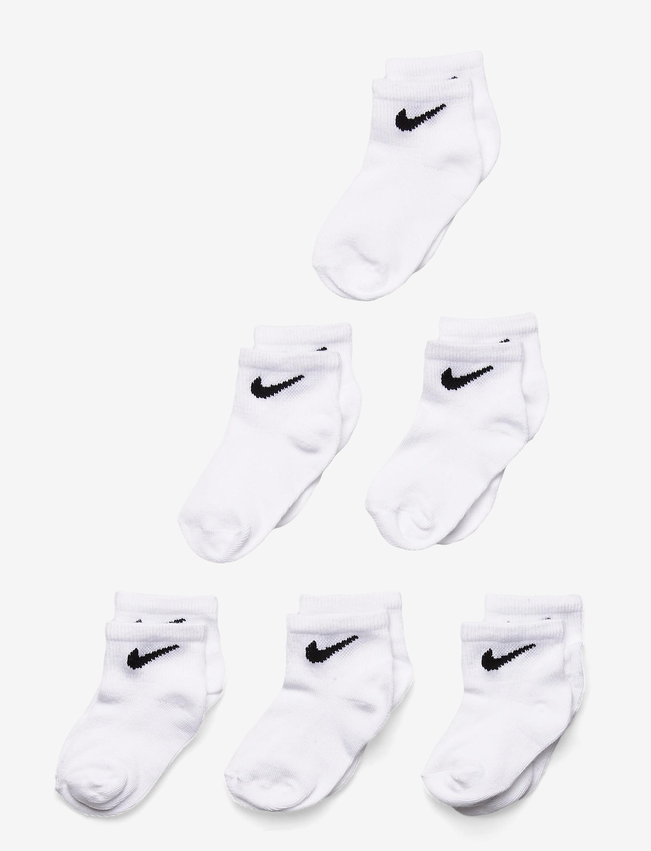 Nike - 6Q-6PK QUARTER SOCK - strømper - white - 0