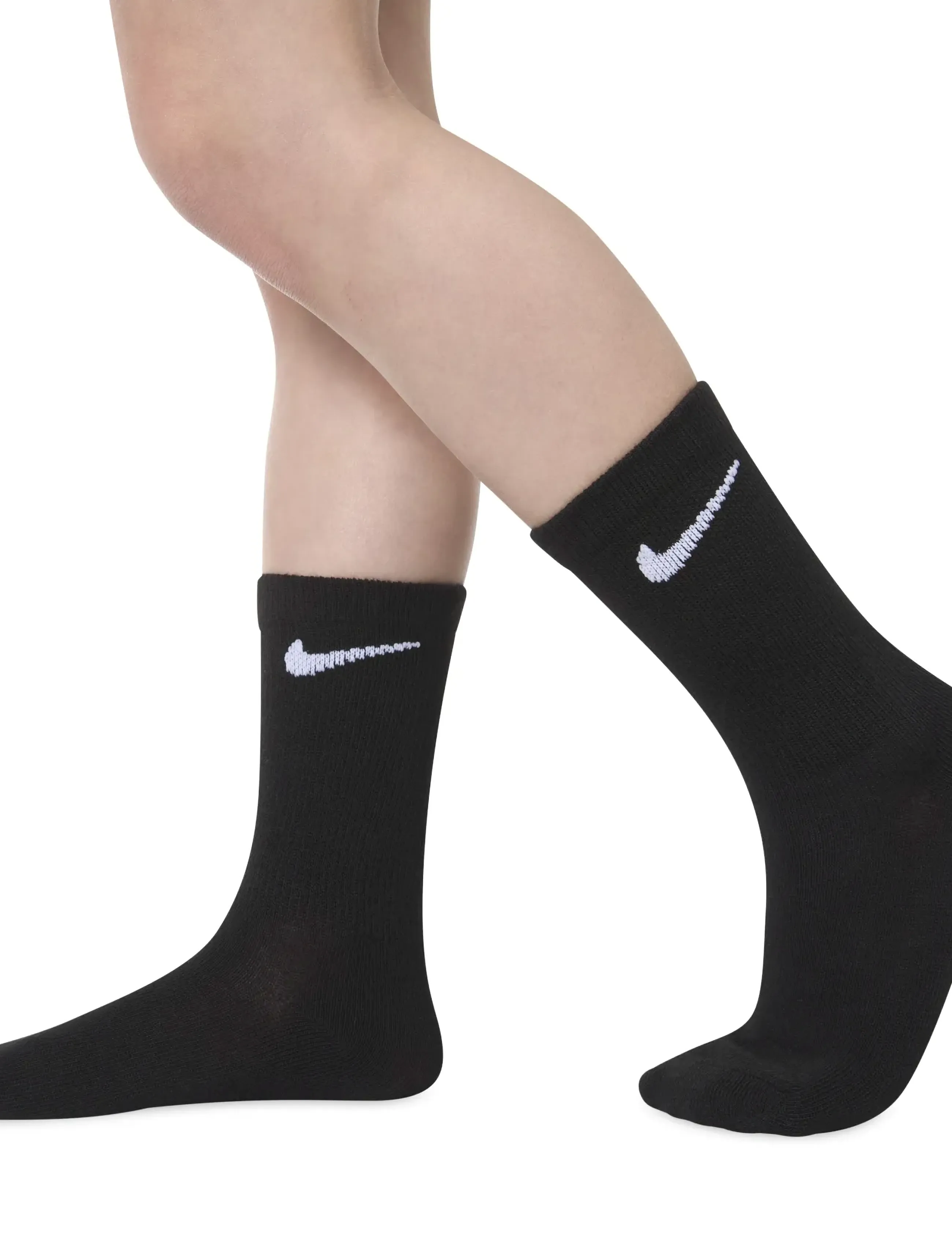 Nike Nike Pack Crew, 23.5-27, Black, Sokker & Strømpebukser > Sokker, Børn