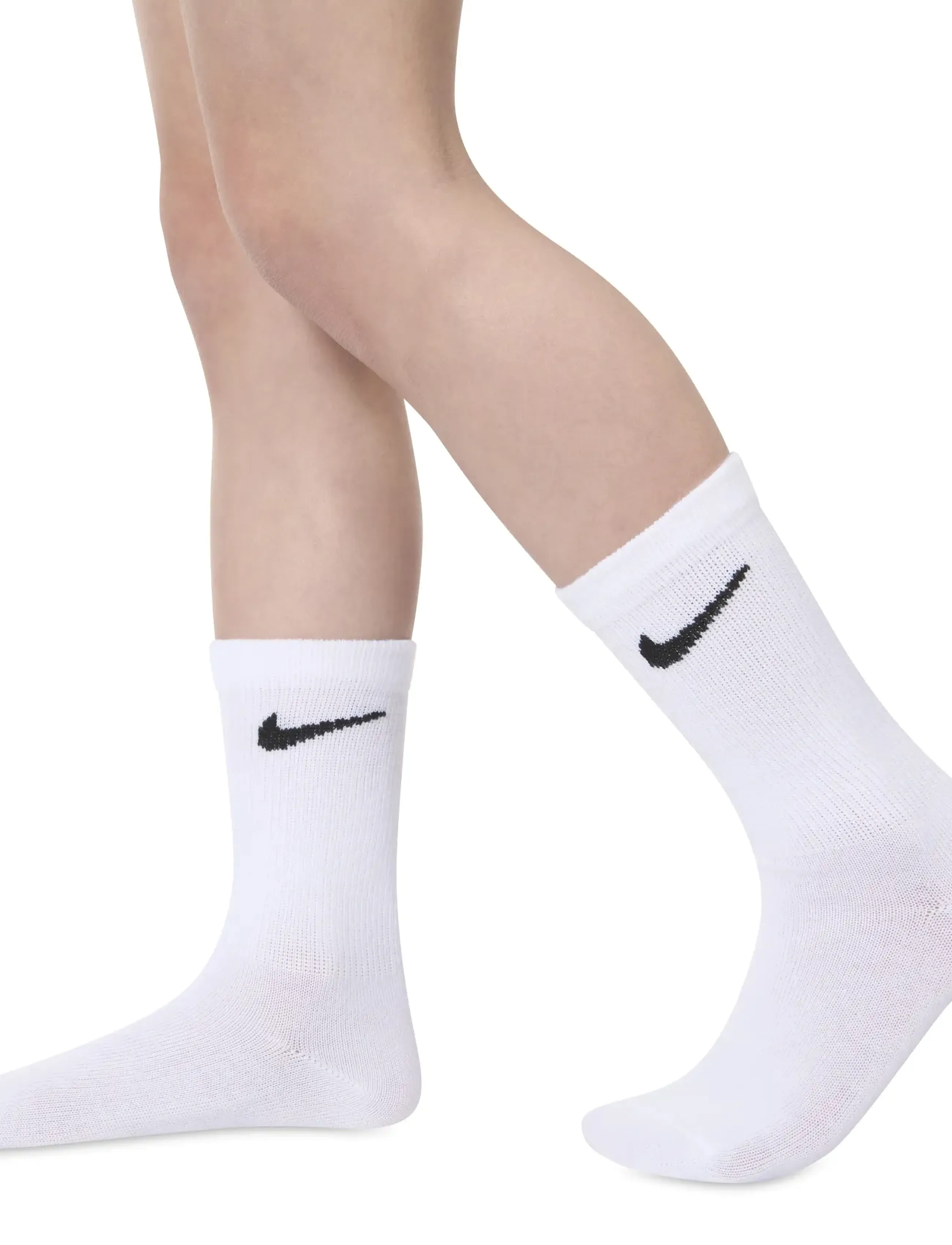 Nike Nike Pack Crew, 23.5-27, White, Sokker & Strømpebukser > Sokker, Børn