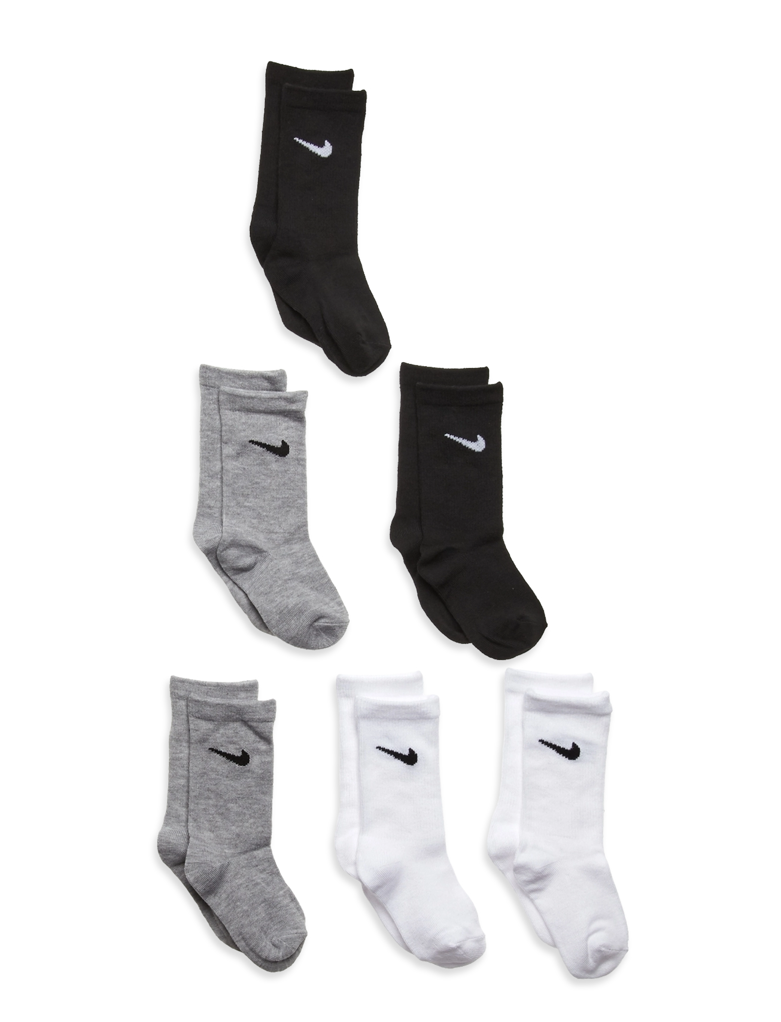 Nike NHN NIKE COLORFUL PACK CREW - Strumpor - WHITE/ DK GREY HEATHER / multi