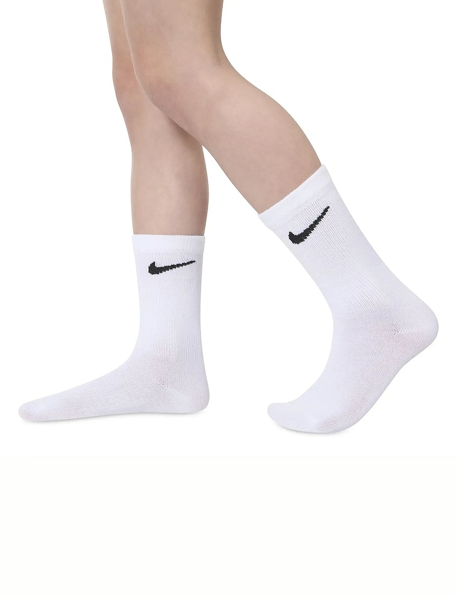 Nike - NIKE PACK CREW - sokid - white/ dk grey heather - 4