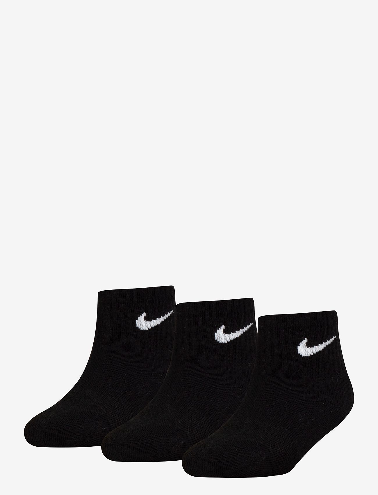 Nike - 3Q-3PK QUARTER SOCK - strømper - black - 0