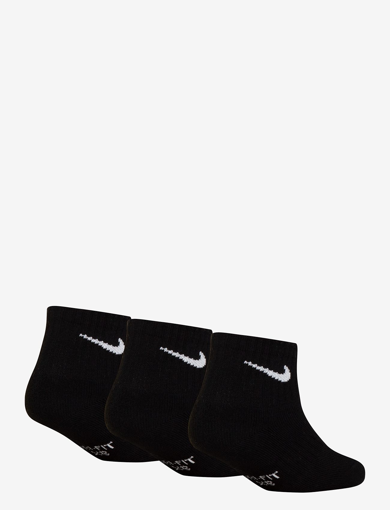 Nike - 3Q-3PK QUARTER SOCK - strømper - black - 1