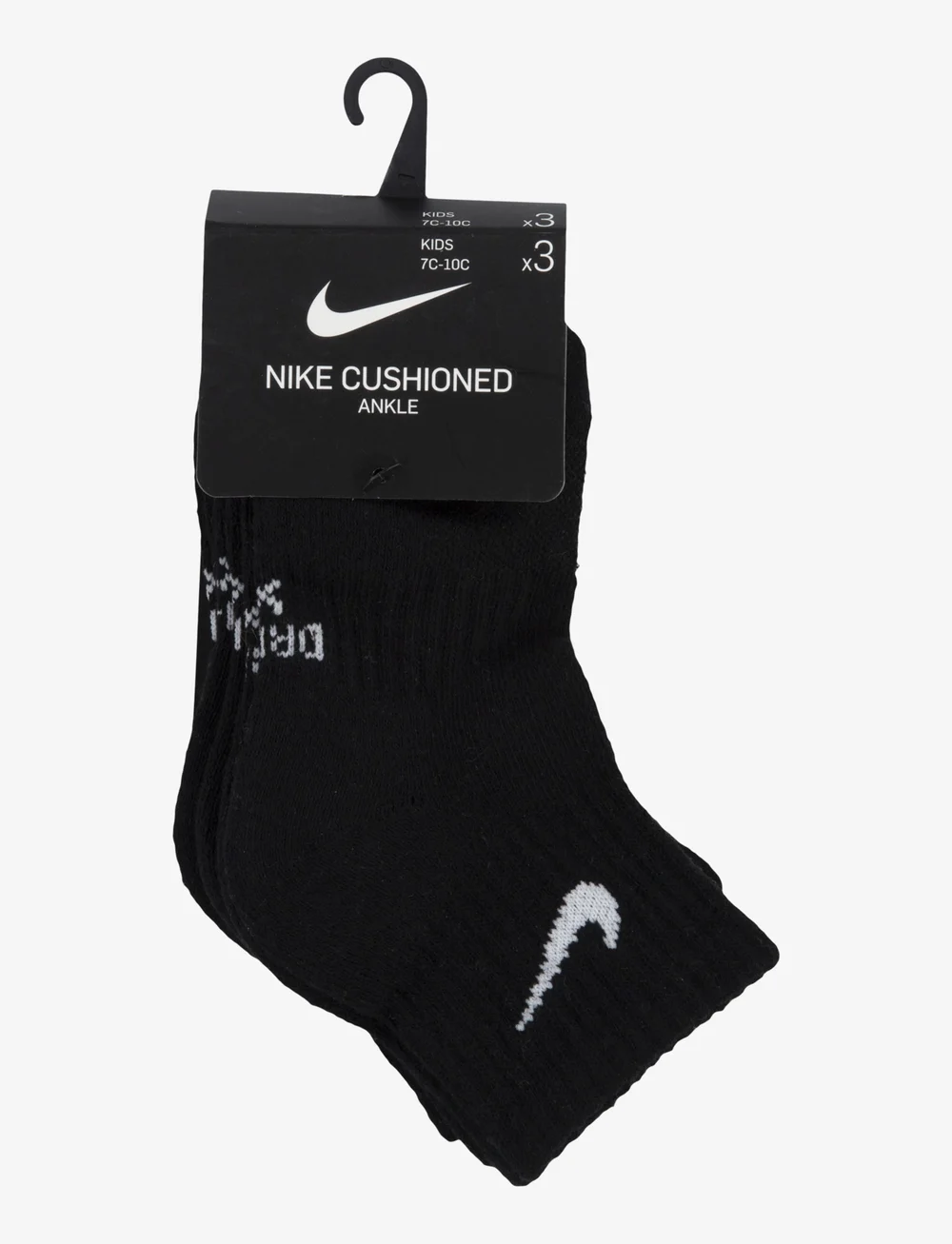 Nike - Nike Dri-FIT Ankle Socks (3-Pack) - strumpor - black - 2