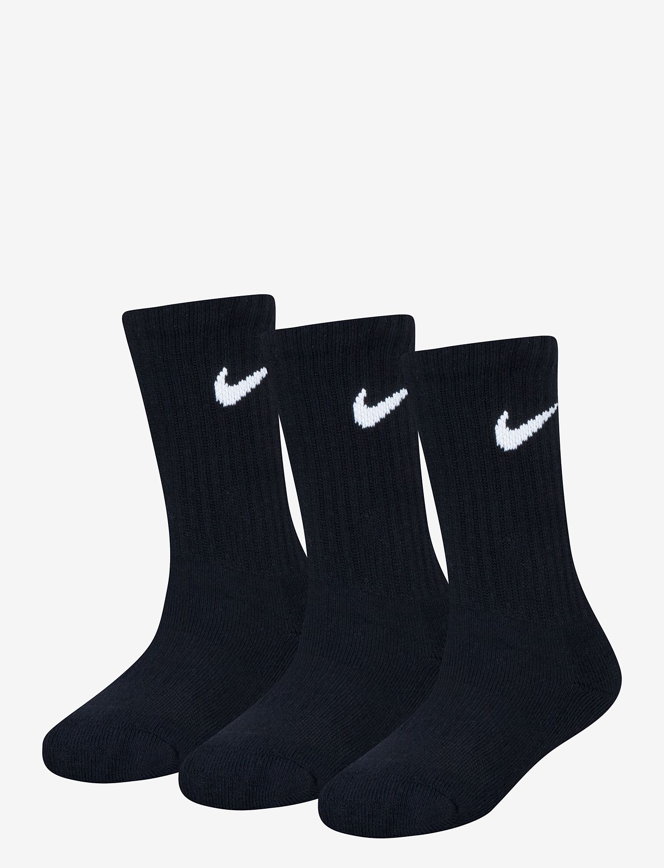 Nike - 3W-3PK CREW SOCK - efterårstøj - black - 1