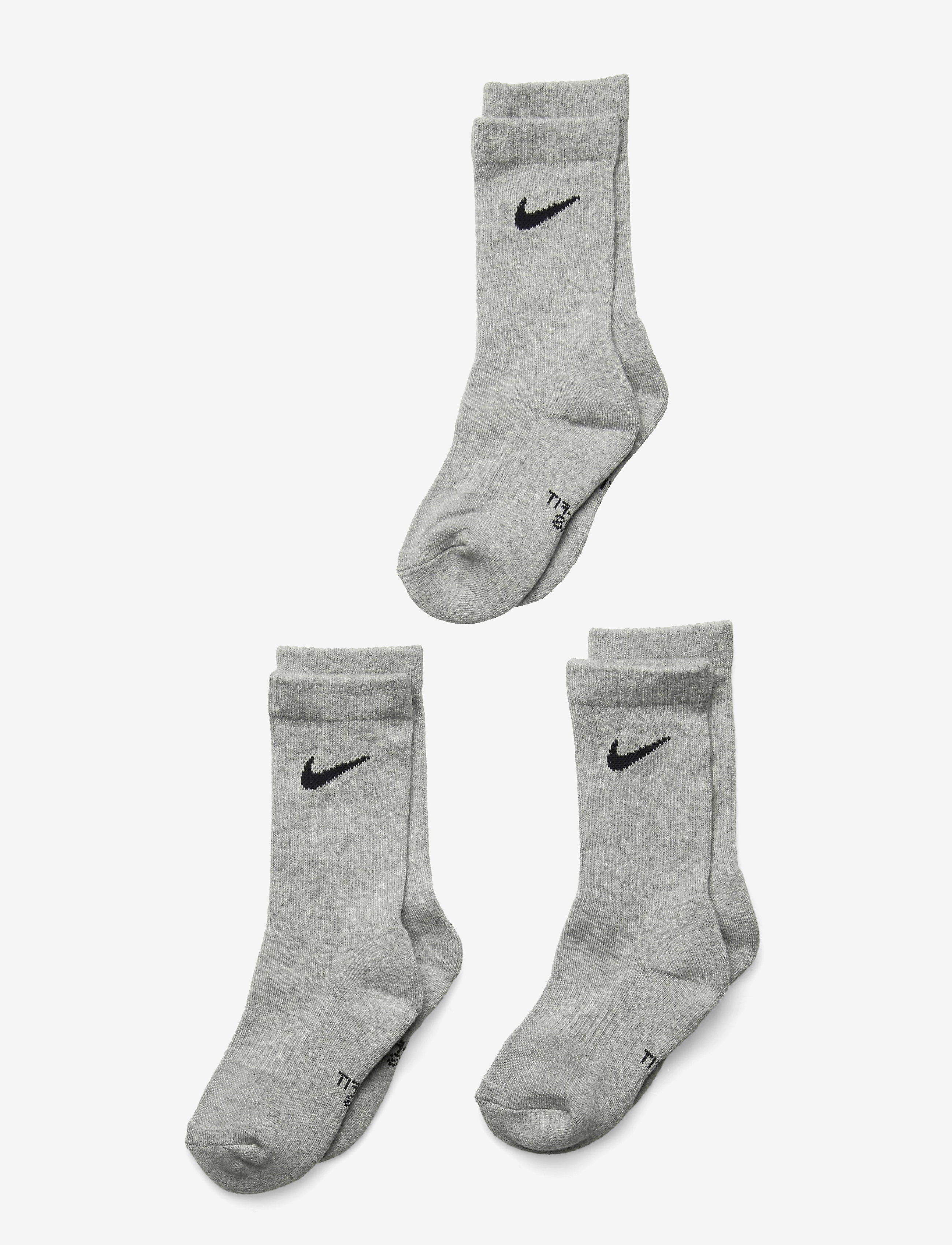 Nike 3W-3PK CREW SOCK - Nike - DK GREY HEATHER / grey