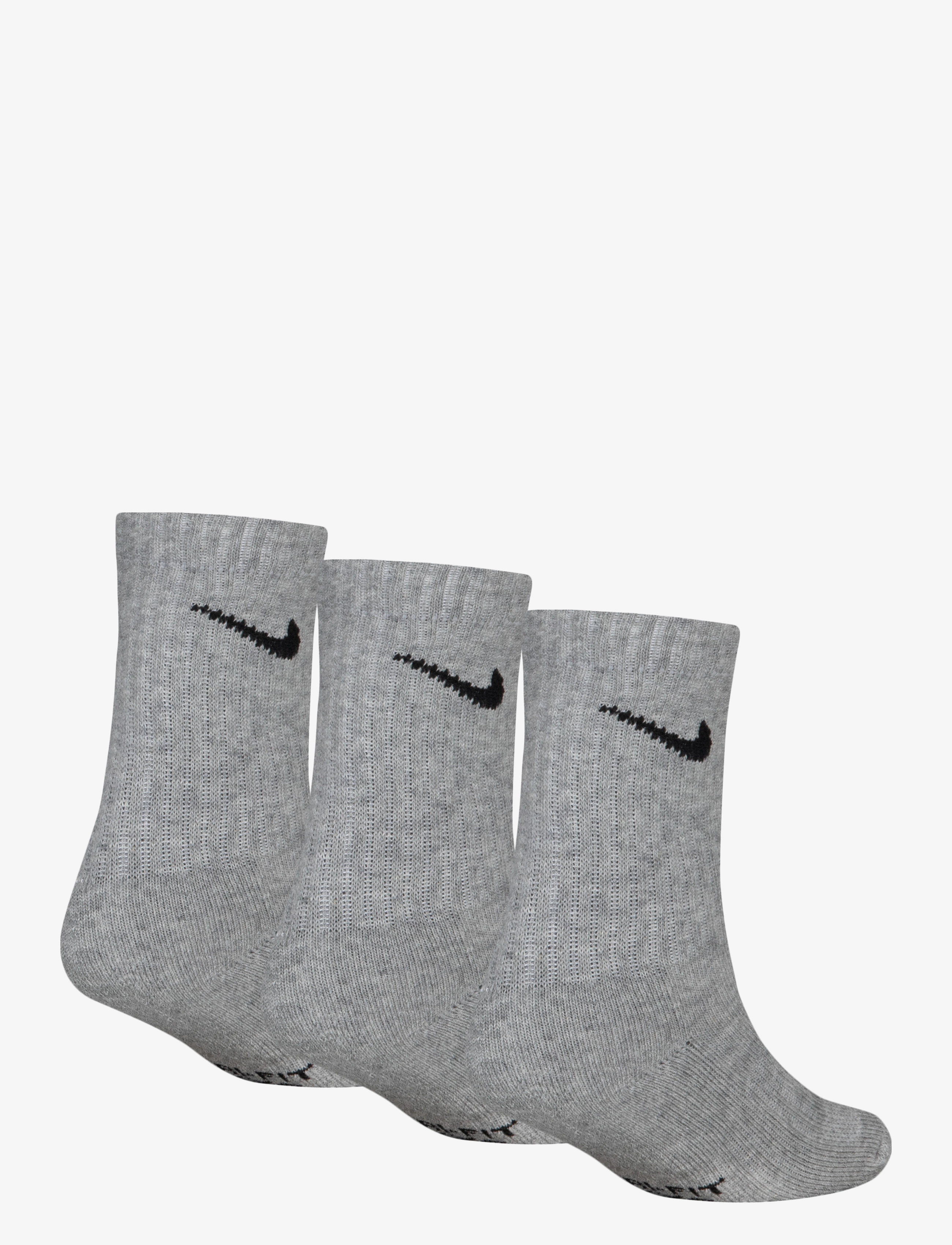 Nike - 3W-3PK CREW SOCK - dk grey heather - 2