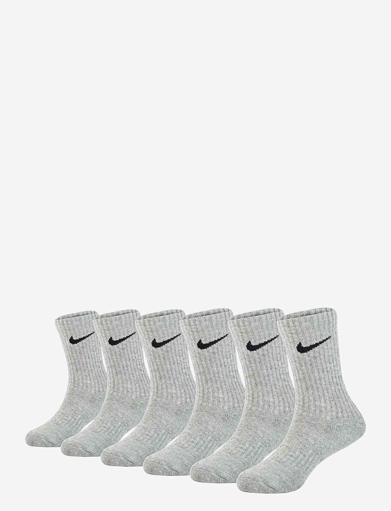 Nike - 6W-6PK CREW SOCK - herbstliche kleidung - dk grey heather - 0