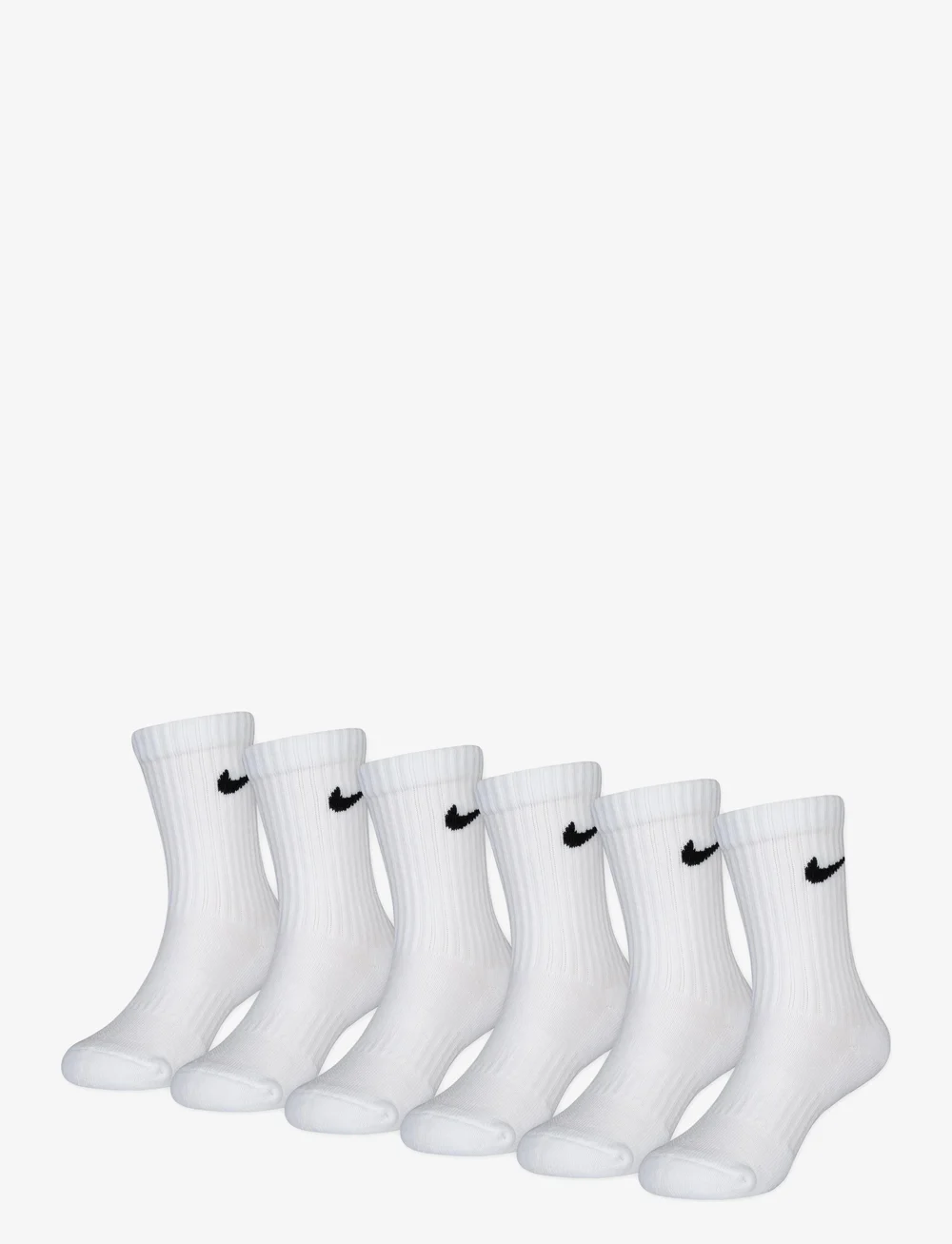 Nike - 6W-6PK CREW SOCK - strumpor - white - 1