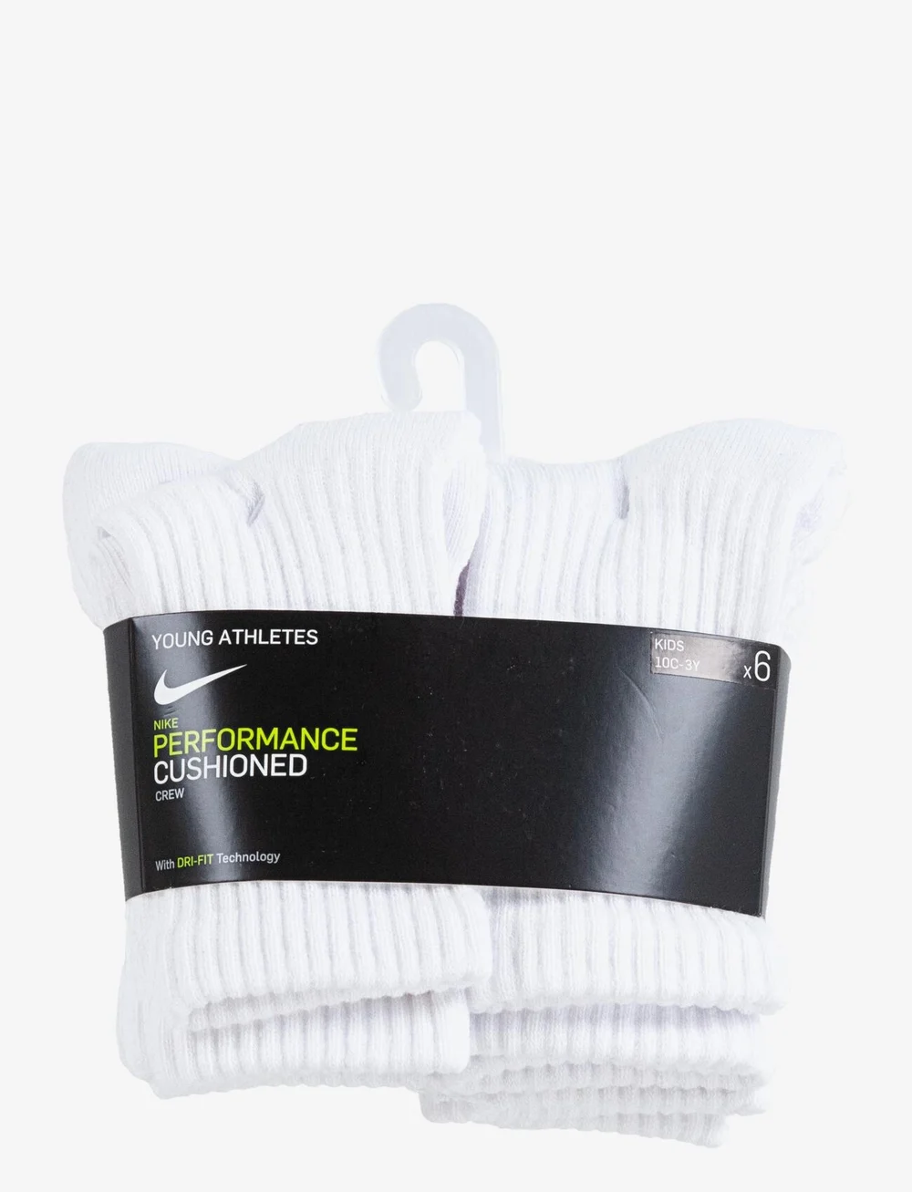 Nike - 6W-6PK CREW SOCK - strumpor - white - 3