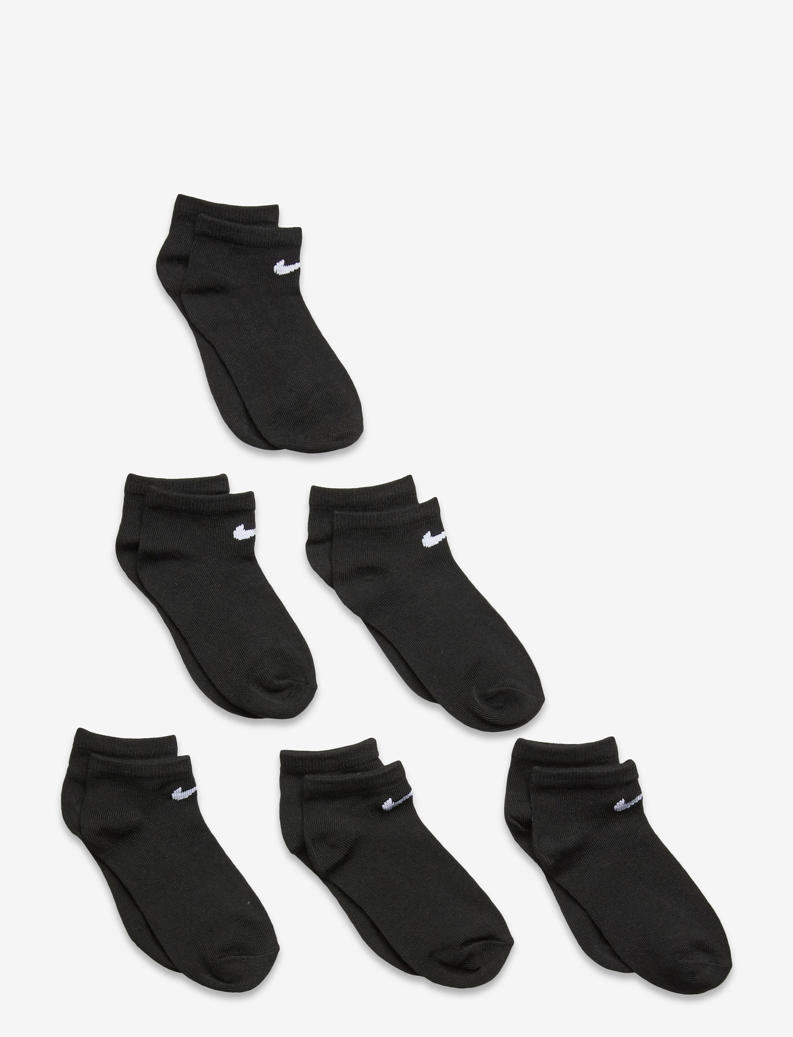 Nike Nike 6 Pack No Show, 27-35, Black, Sokker & Strømpebukser > Sokker, Børn