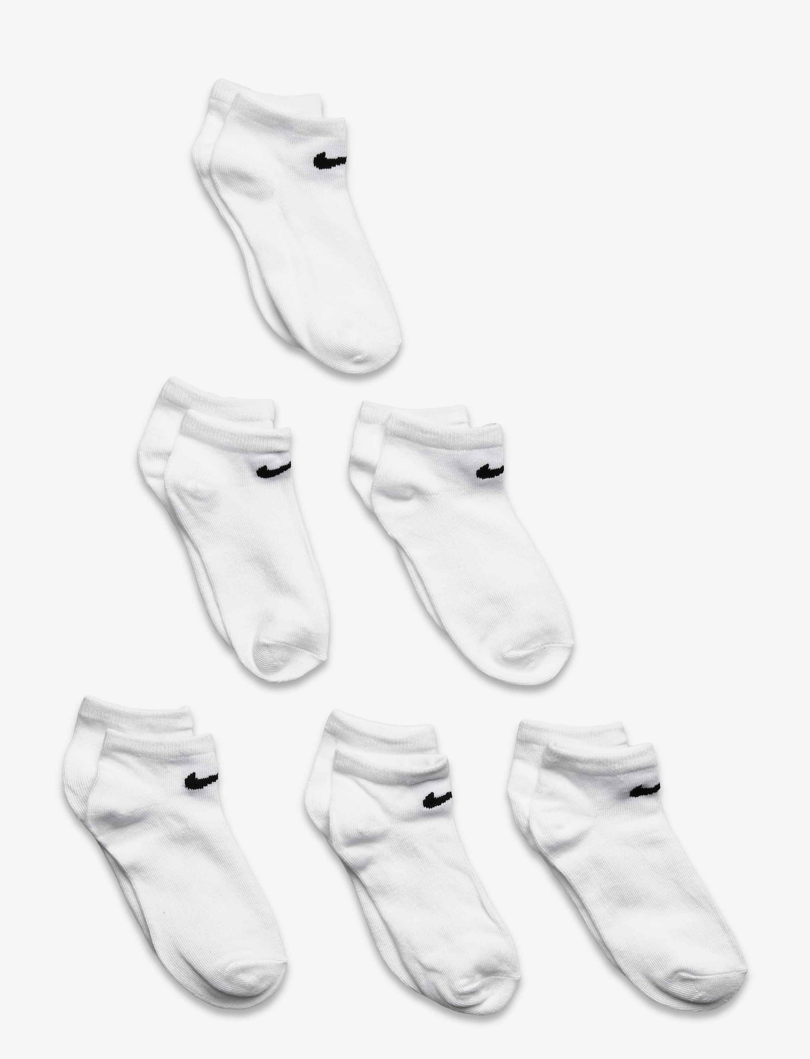 6N-6PK NO SHOW SOCK - WHITE