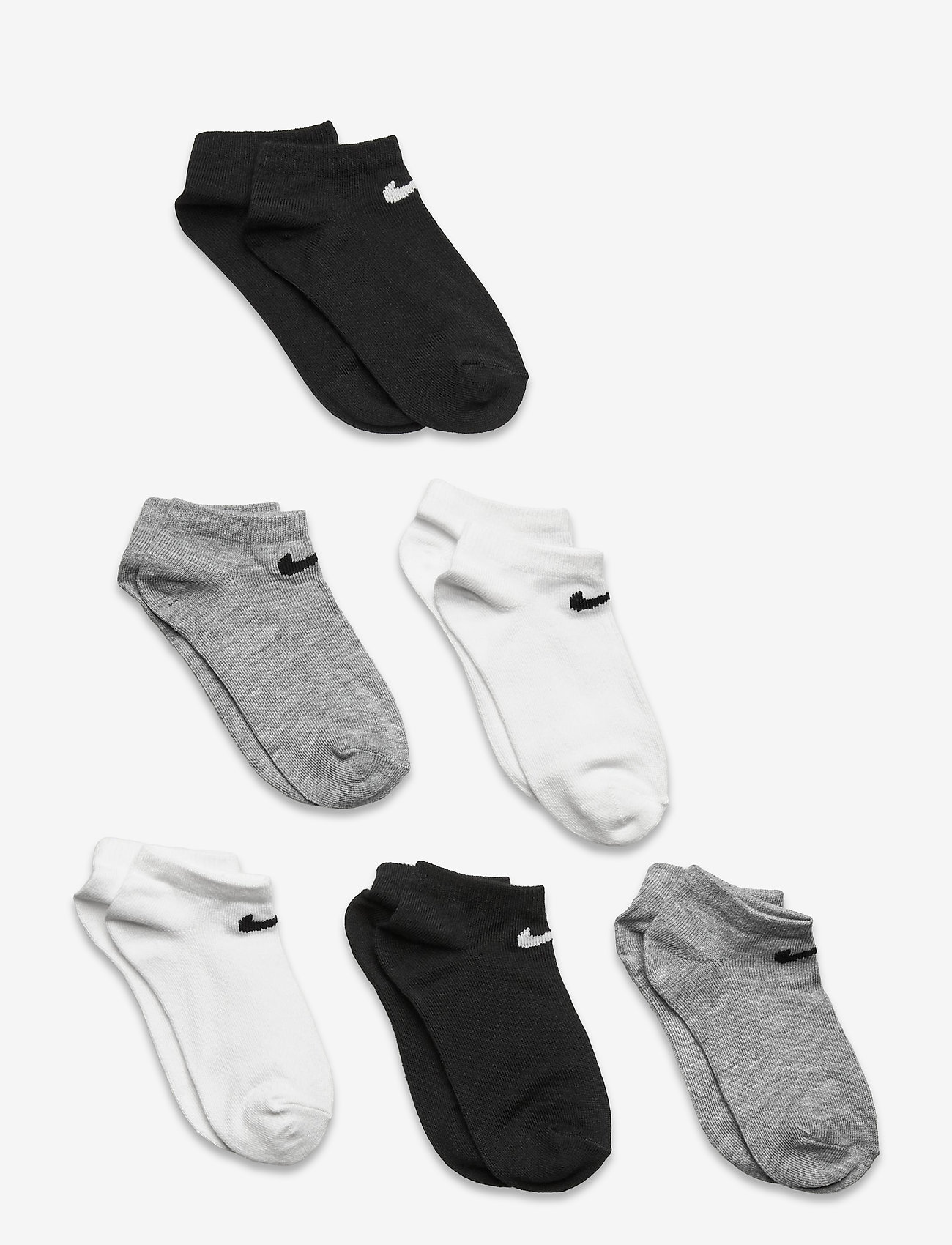Nike - NHN NIKE 6 PACK NO SHOW - zeķes - white/ dk grey heather - 0