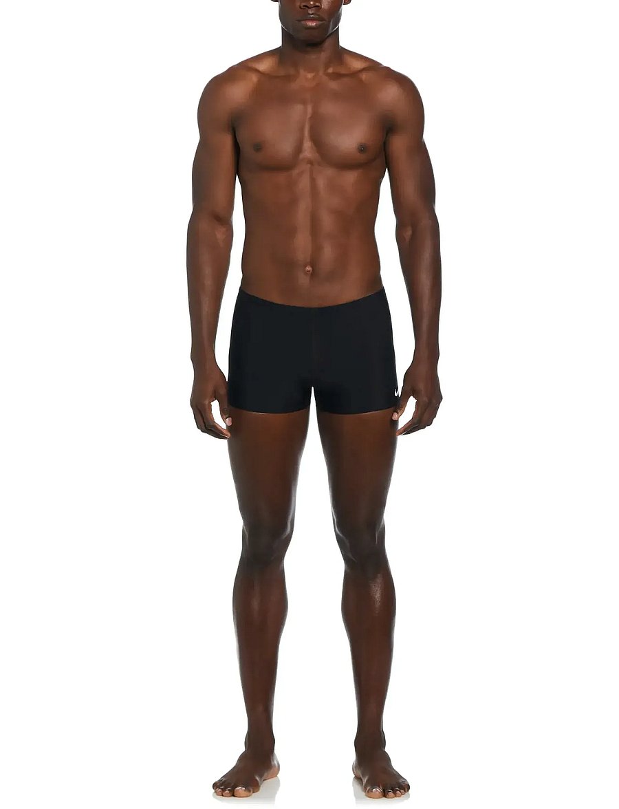 NIKE SWIM - Nike Solid Square Leg - uimashortsit - black - 4