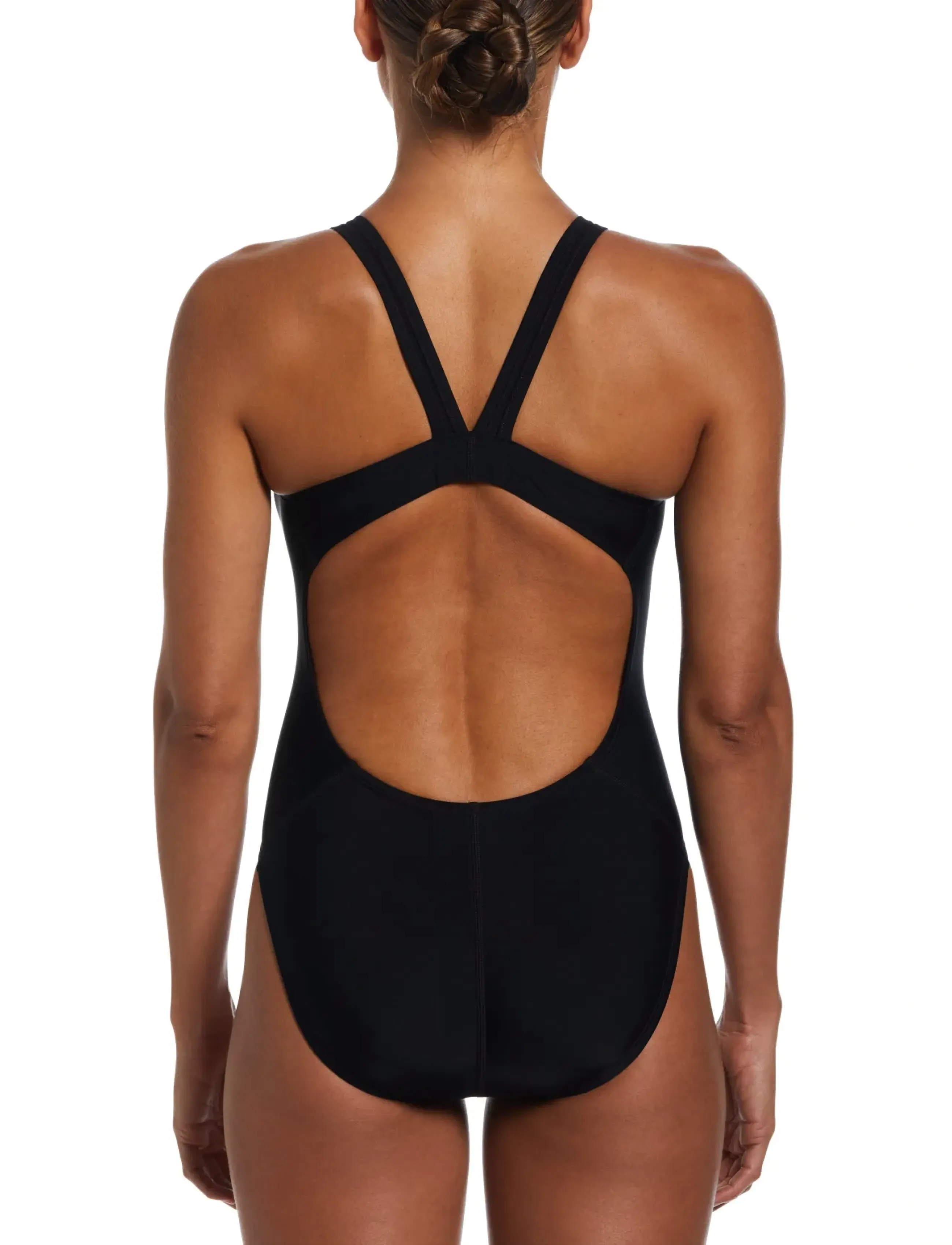 NIKE SWIM - Nike Solid Fastback One Piece - sport-bademode - black - 3