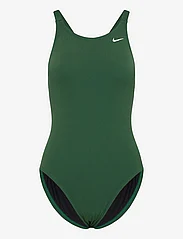 NIKE SWIM - Nike W Fast Back One Piece Solid - maudymosi kostiumėliai - gorge green - 0