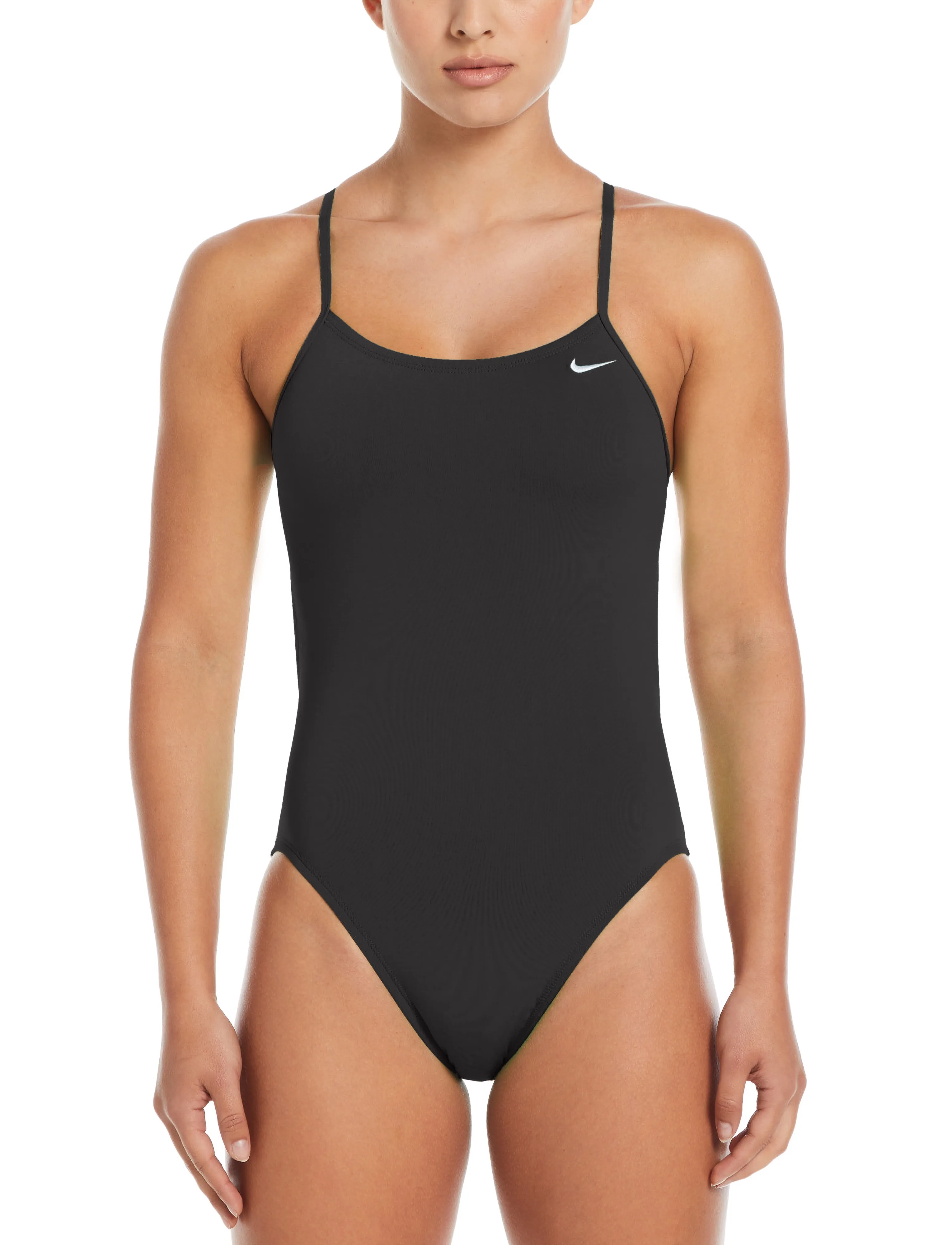 NIKE SWIM Nike Hydrastrong Solid Cutout One Piece, Kvinder, Udskåret Badedragt, Sort, Str: 34