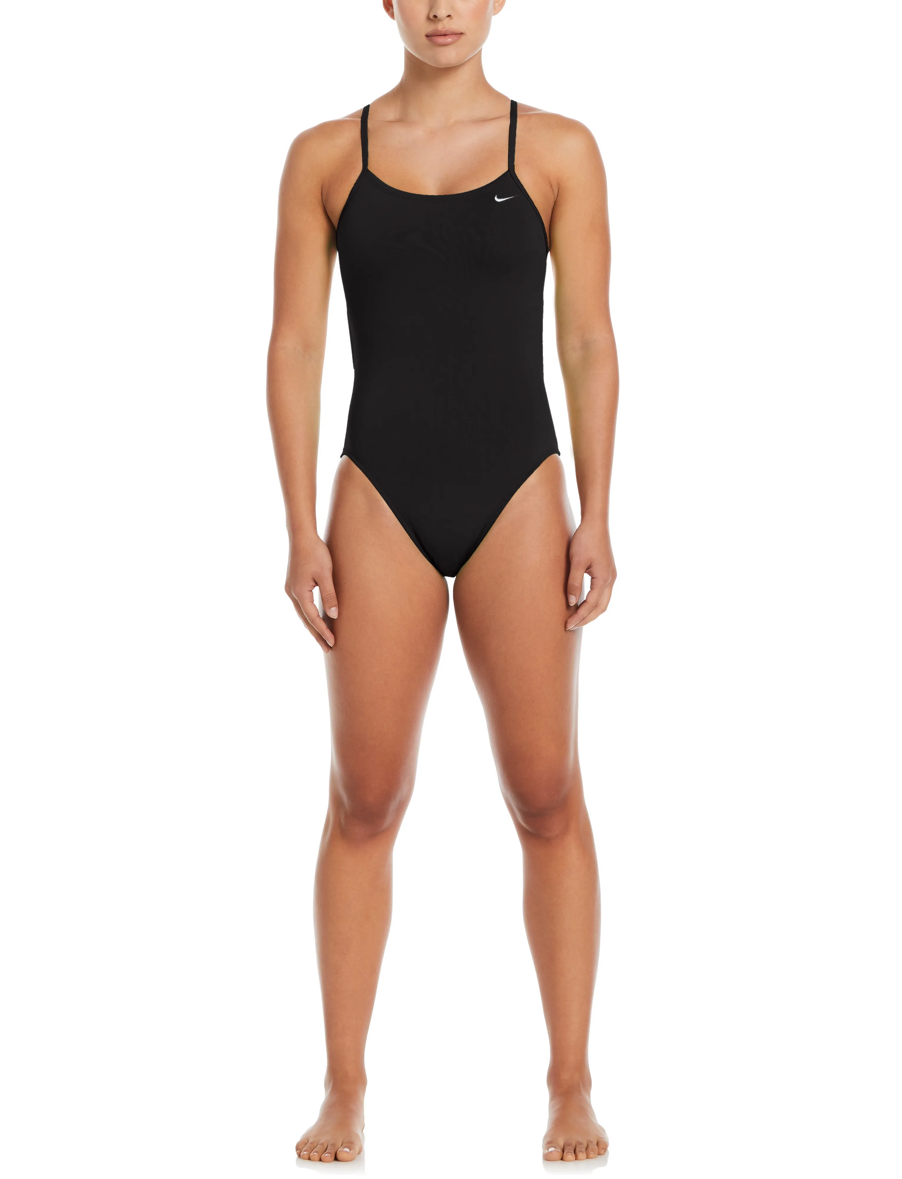 NIKE SWIM - Nike Hydrastrong Solid Cutout One Piece - sportiga badkläder - black - 4
