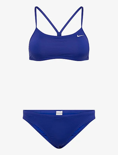 Nike solid racerback bikini sales