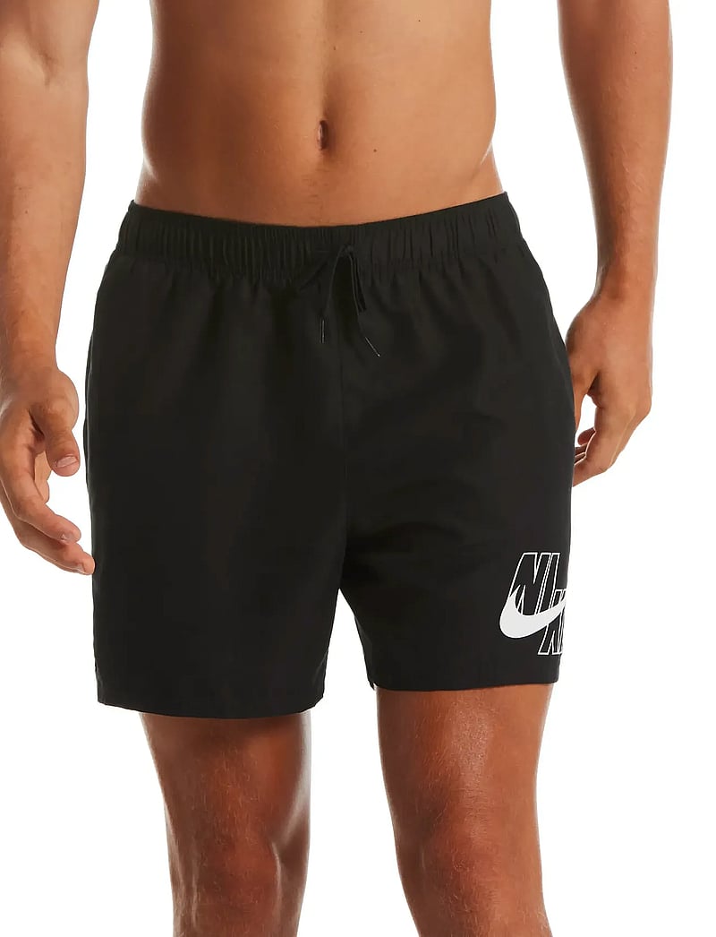 NIKE SWIM - Nike Logo 5" Volley Short - badebukser - black - 0