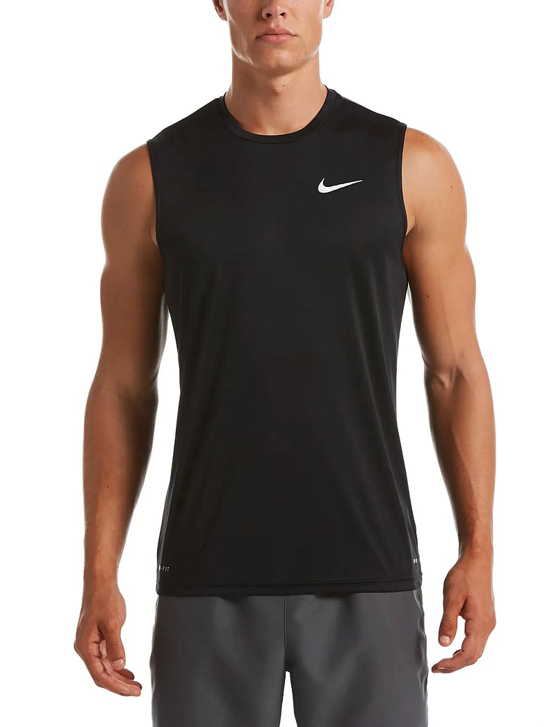 NIKE SWIM - Nike Essential Sleeveless Hydroguard - tank tops - black - 0