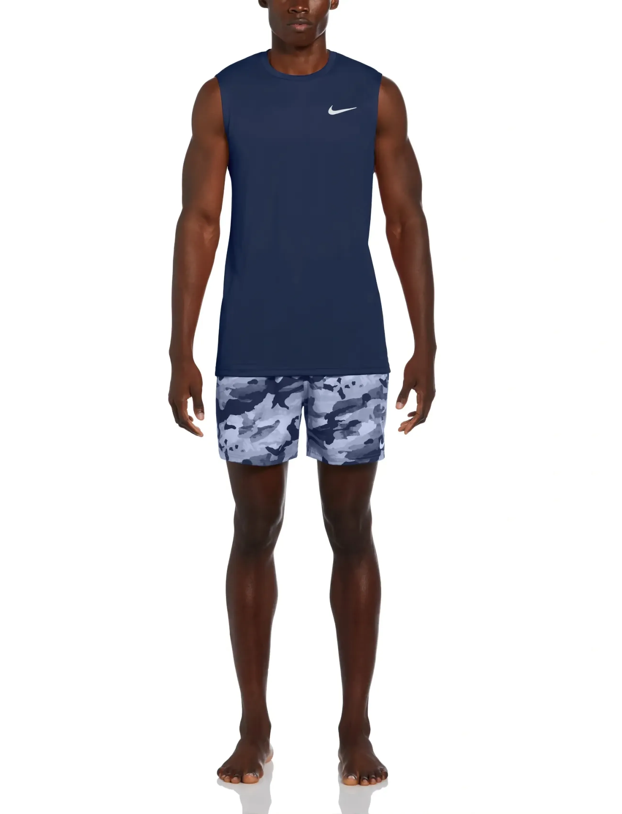 NIKE SWIM - Nike Essential Sleeveless Hydroguard - Õlapaeltega pluusid - midnight navy - 4