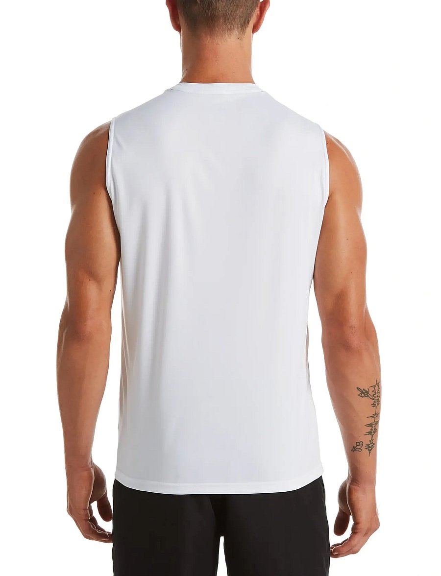 NIKE SWIM - Nike Essential Sleeveless Hydroguard - tank tops - white - 3