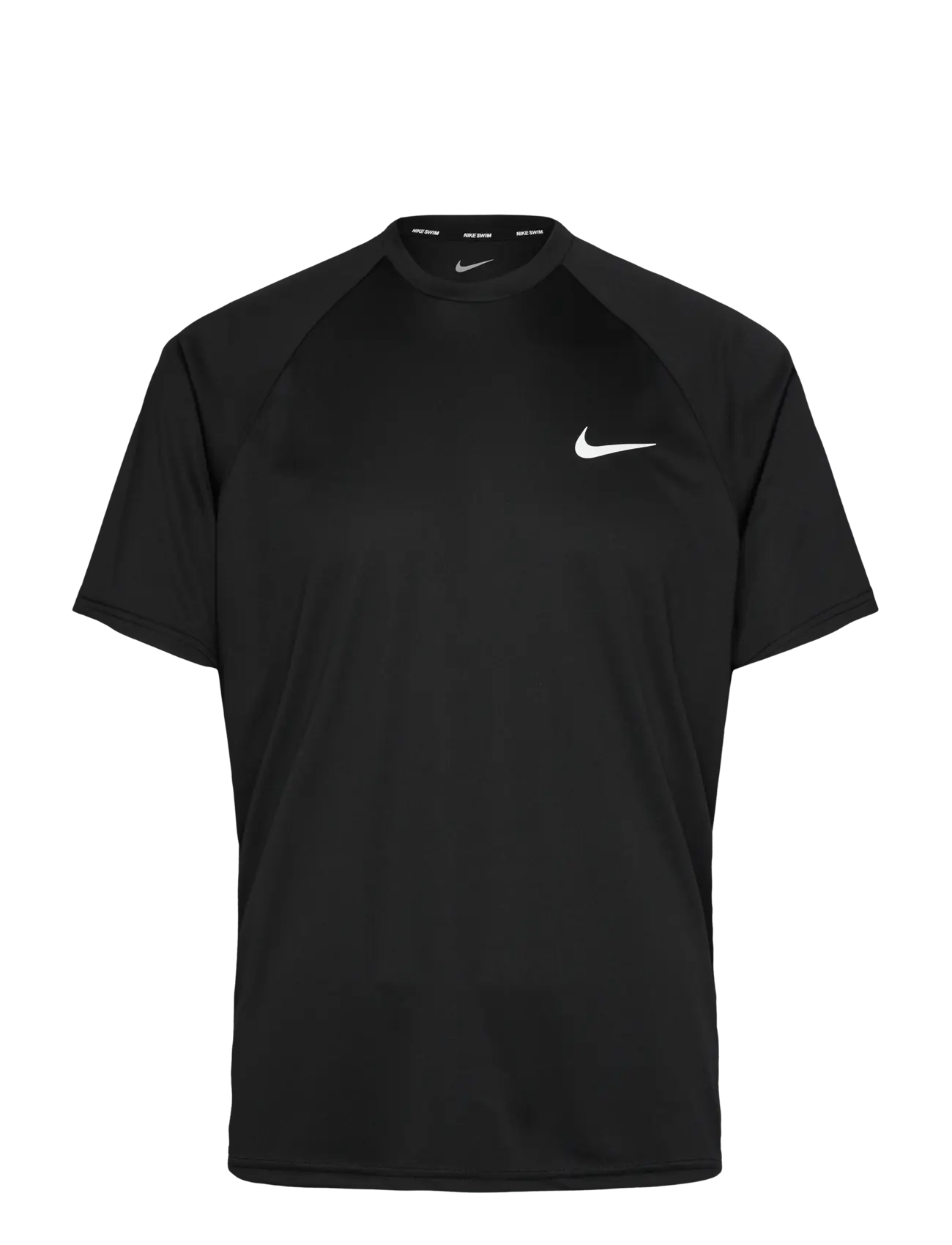 NIKE SWIM Nike Essential Short Sleeve Hydroguard - Zwemmen - BLACK / black