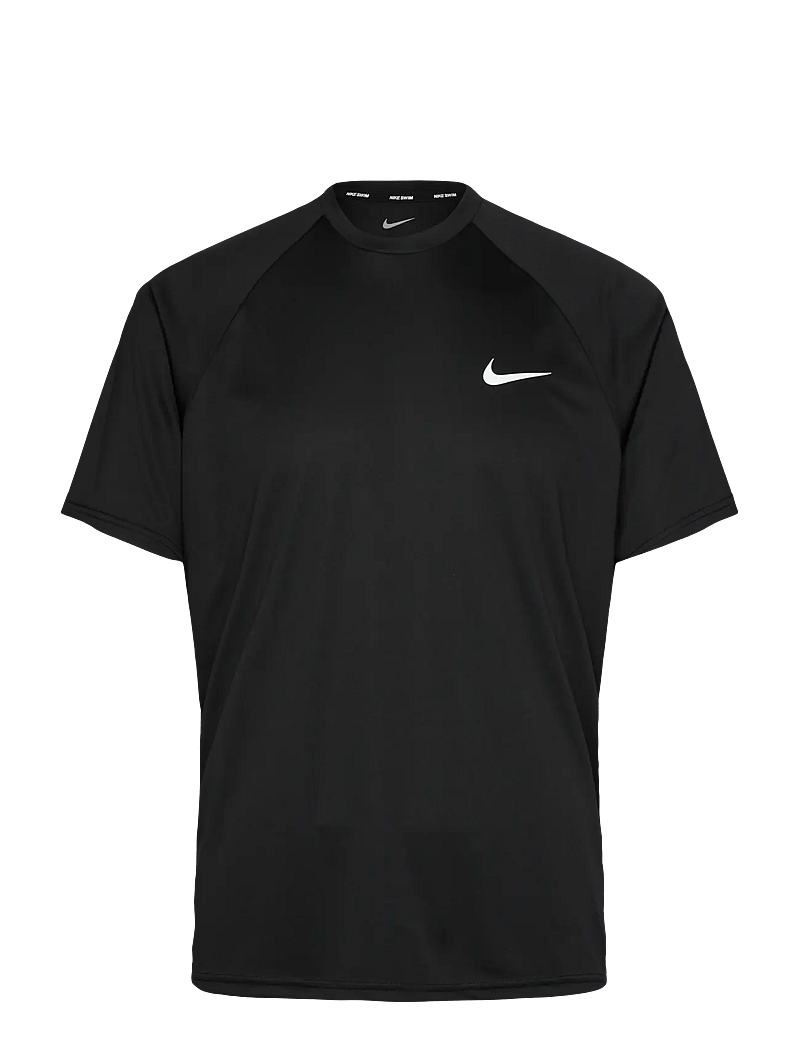NIKE SWIM - Nike Essential Short Sleeve Hydroguard - topit & t-paidat - black - 1