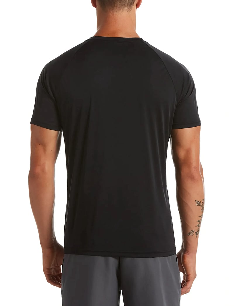 NIKE SWIM - Nike Essential Short Sleeve Hydroguard - topit & t-paidat - black - 3