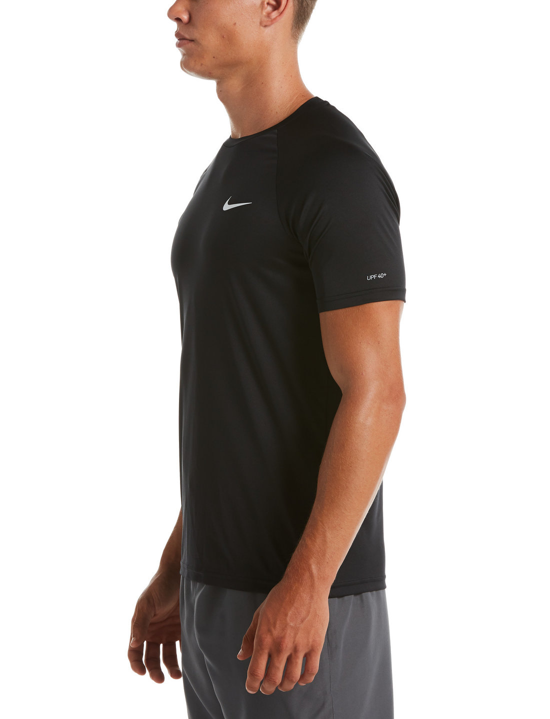 NIKE SWIM - Nike Essential Short Sleeve Hydroguard - t-shirts - black - 4
