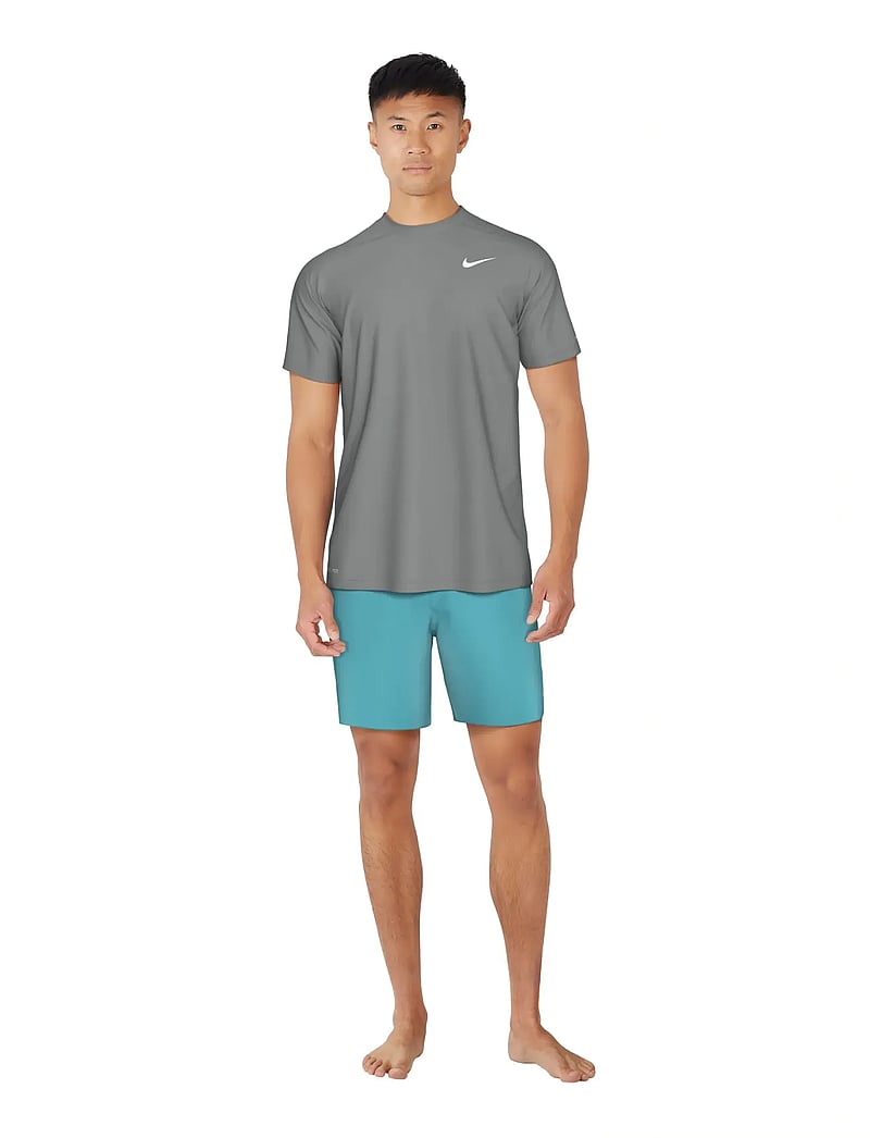 NIKE SWIM - Nike Essential Short Sleeve Hydroguard - t-shirts - cool grey - 4