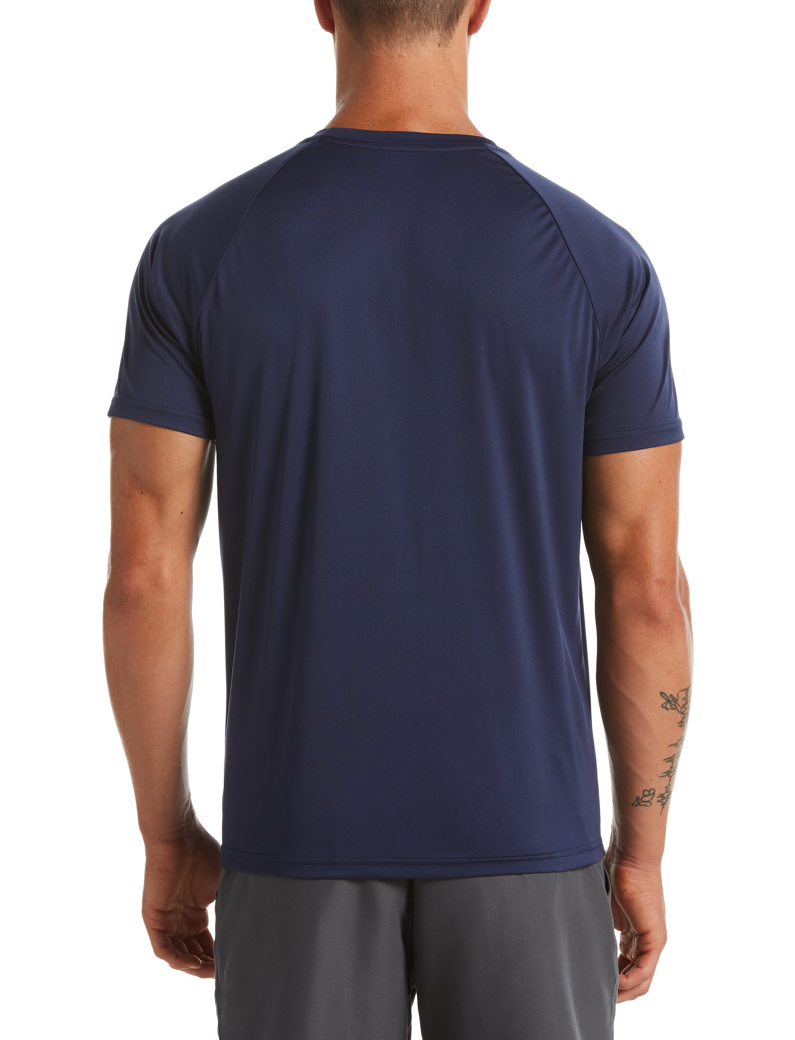 NIKE SWIM - Nike Essential Short Sleeve Hydroguard - topi un t-krekli - midnight navy - 3