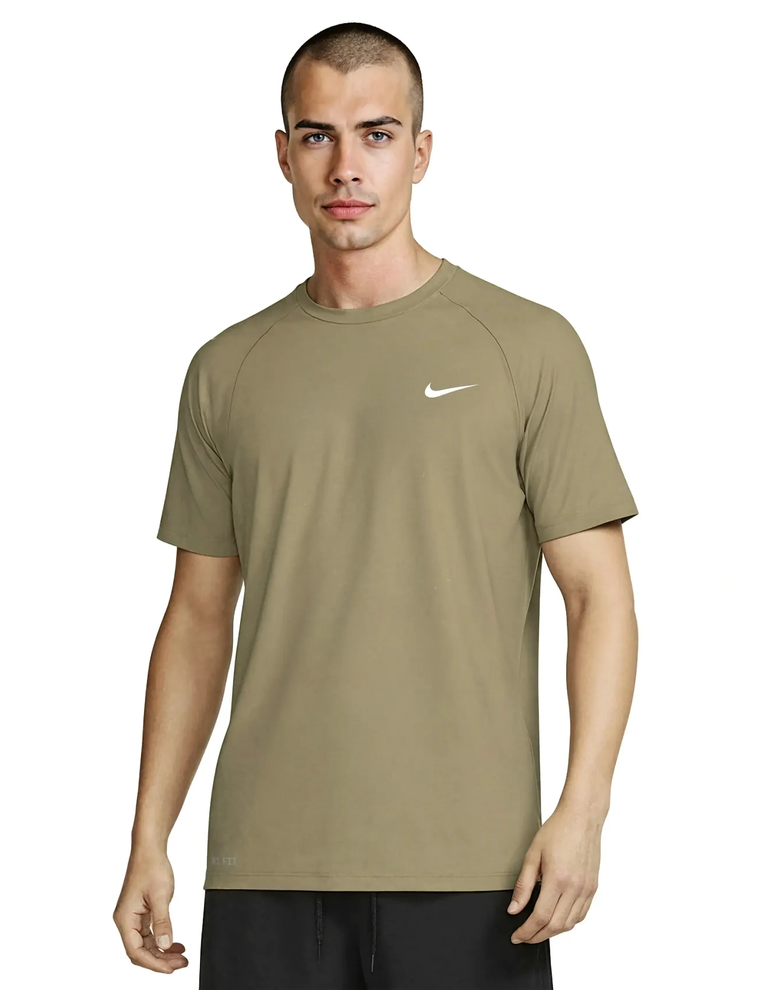 NIKE SWIM Nike Essential Short Sleeve Hydroguard - Kurzärmelig - PARACHUTE BEIGE / beige
