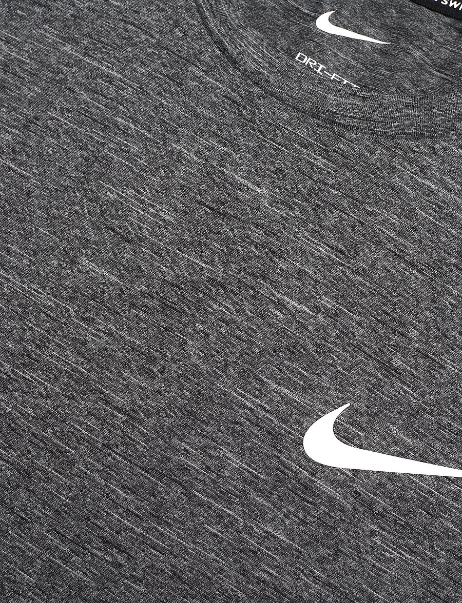 NIKE SWIM - Nike Heather Short Sleeve Hydroguard - t-shirts - black - 5