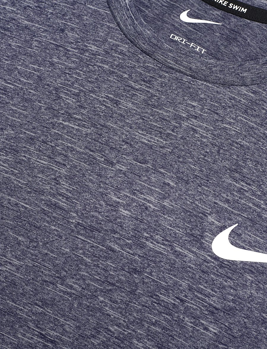 NIKE SWIM - Nike Heather Short Sleeve Hydroguard - t-särgid - midnight navy - 5