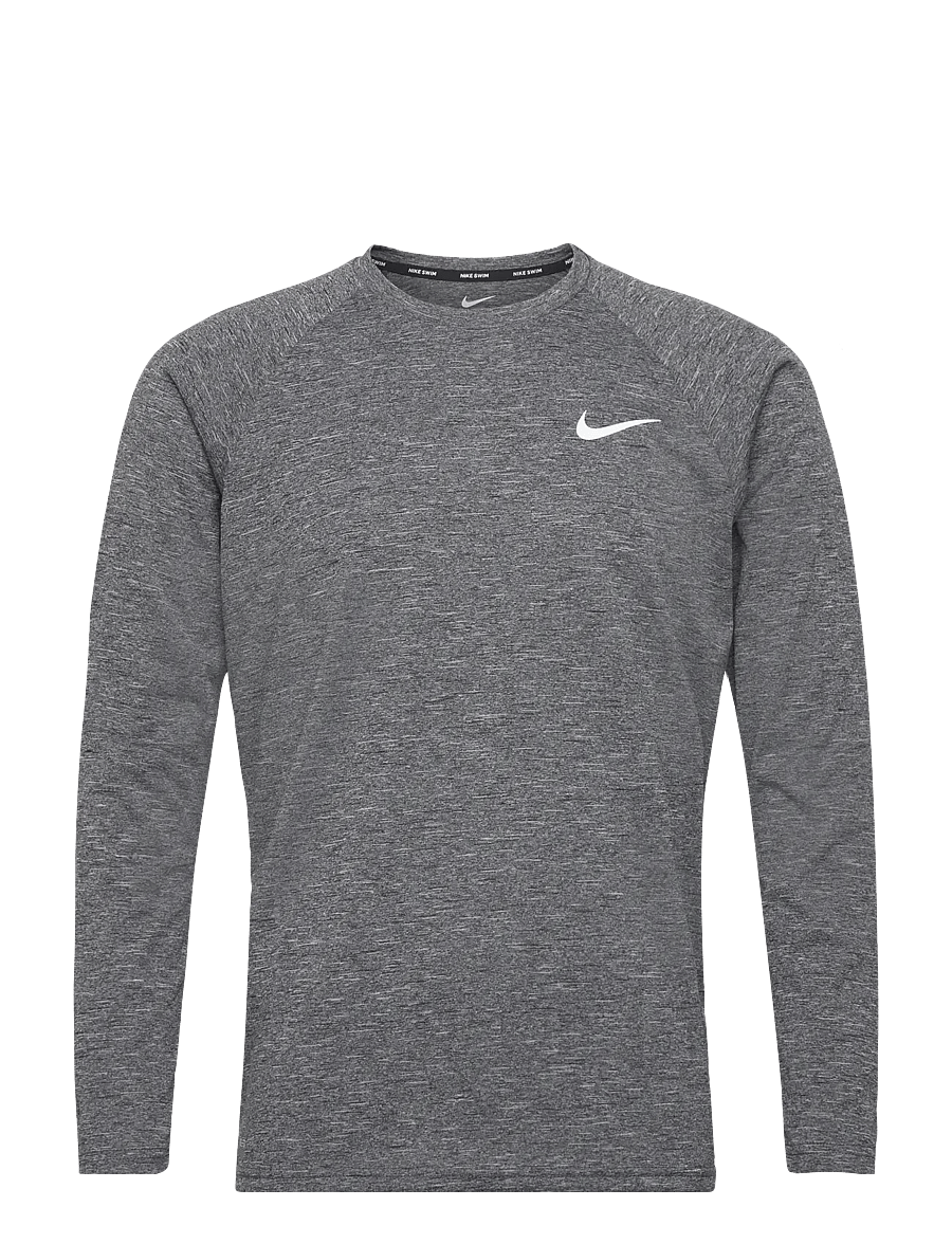 NIKE SWIM - Nike Heather Long Sleeve Hydroguard - langarmshirts - black - 2