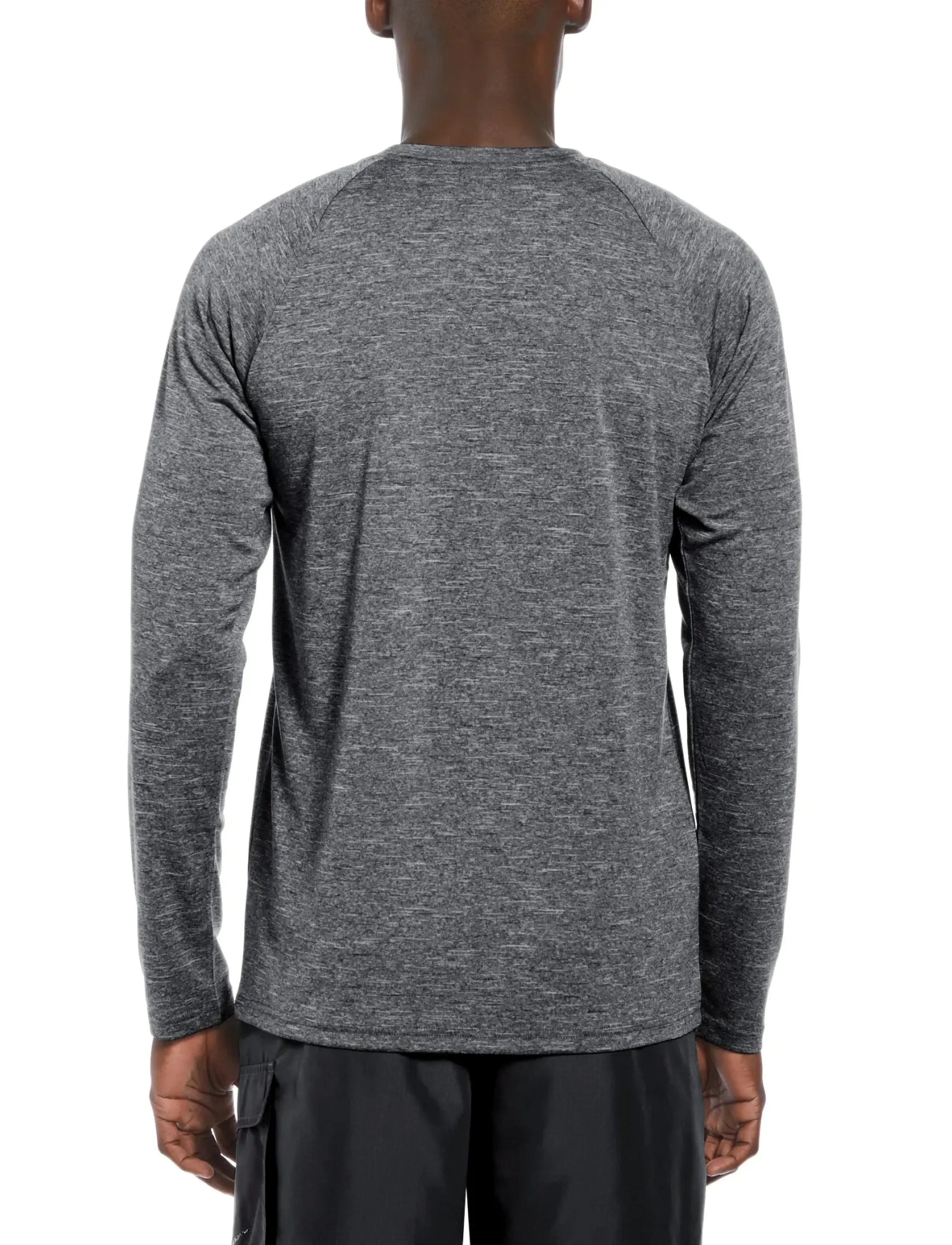NIKE SWIM - Nike Heather Long Sleeve Hydroguard - longsleeved tops - black - 4