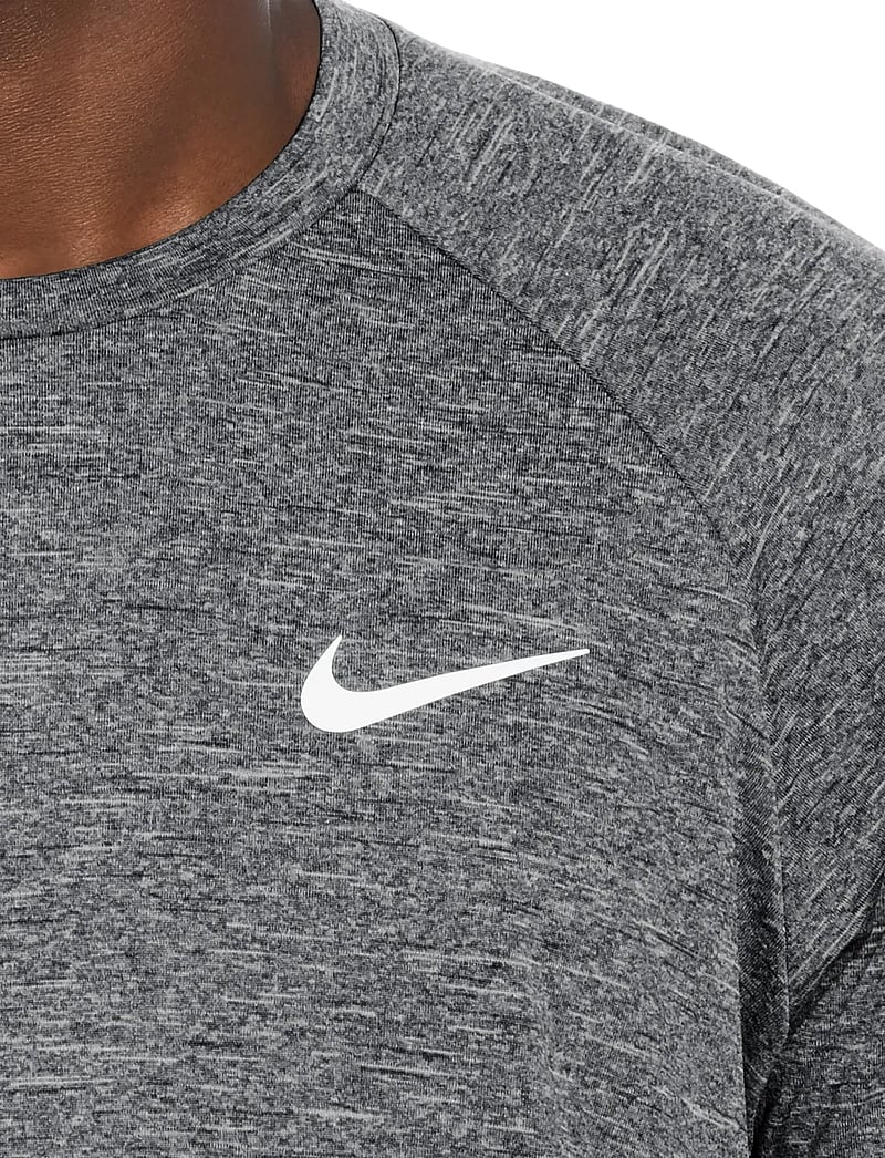 NIKE SWIM - Nike Heather Long Sleeve Hydroguard - pikkade varrukatega alussärgid - black - 5