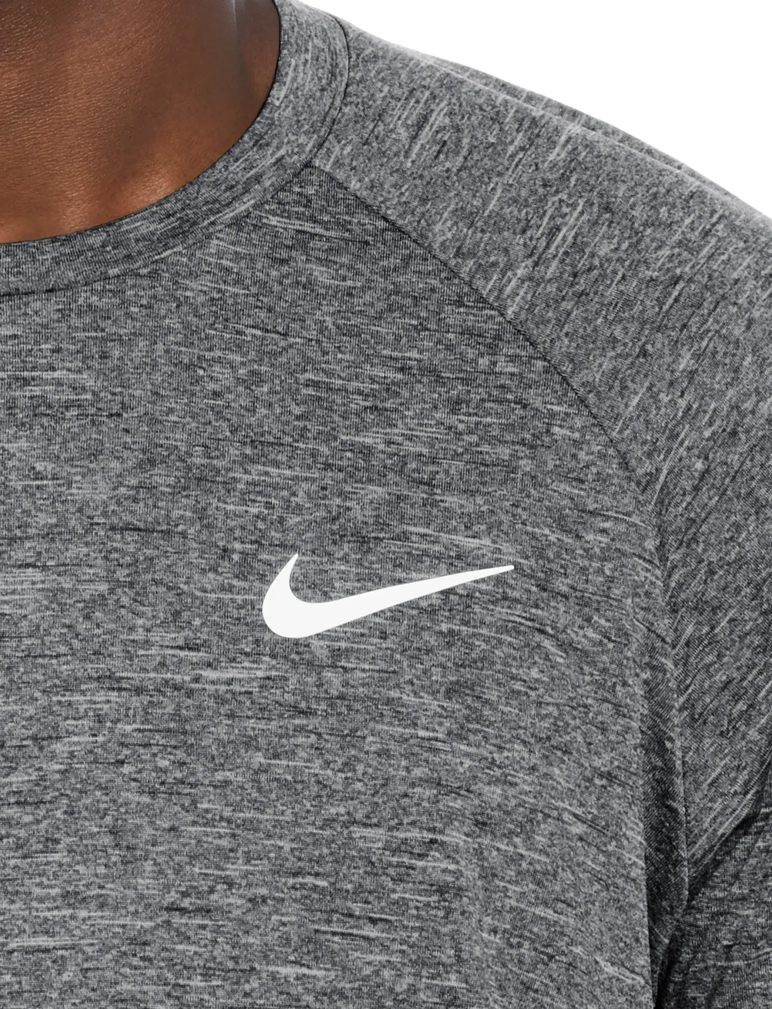 NIKE SWIM - Nike Heather Long Sleeve Hydroguard - die niedrigsten preise - black - 5