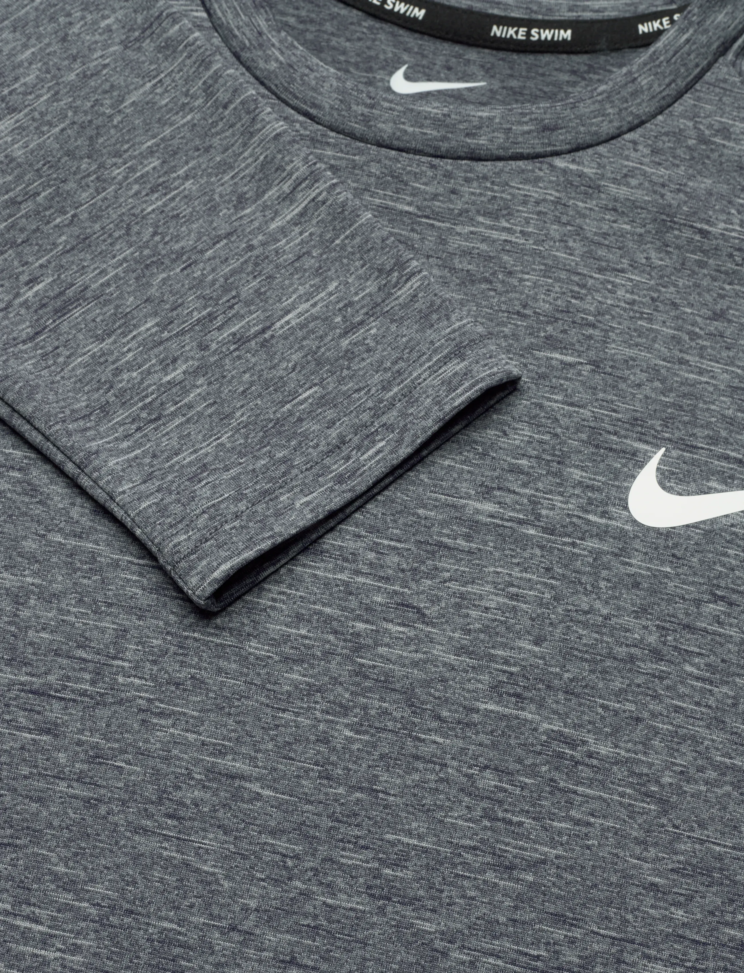 NIKE SWIM - Nike Heather Long Sleeve Hydroguard - toppe & t-shirts - midnight navy - 5