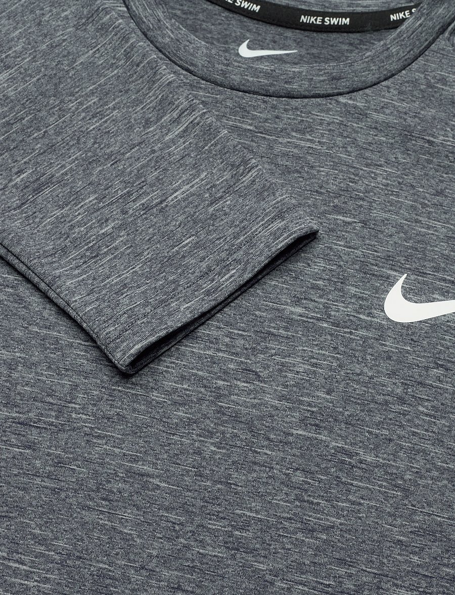 NIKE SWIM - Nike Heather Long Sleeve Hydroguard - långärmade tröjor - midnight navy - 5